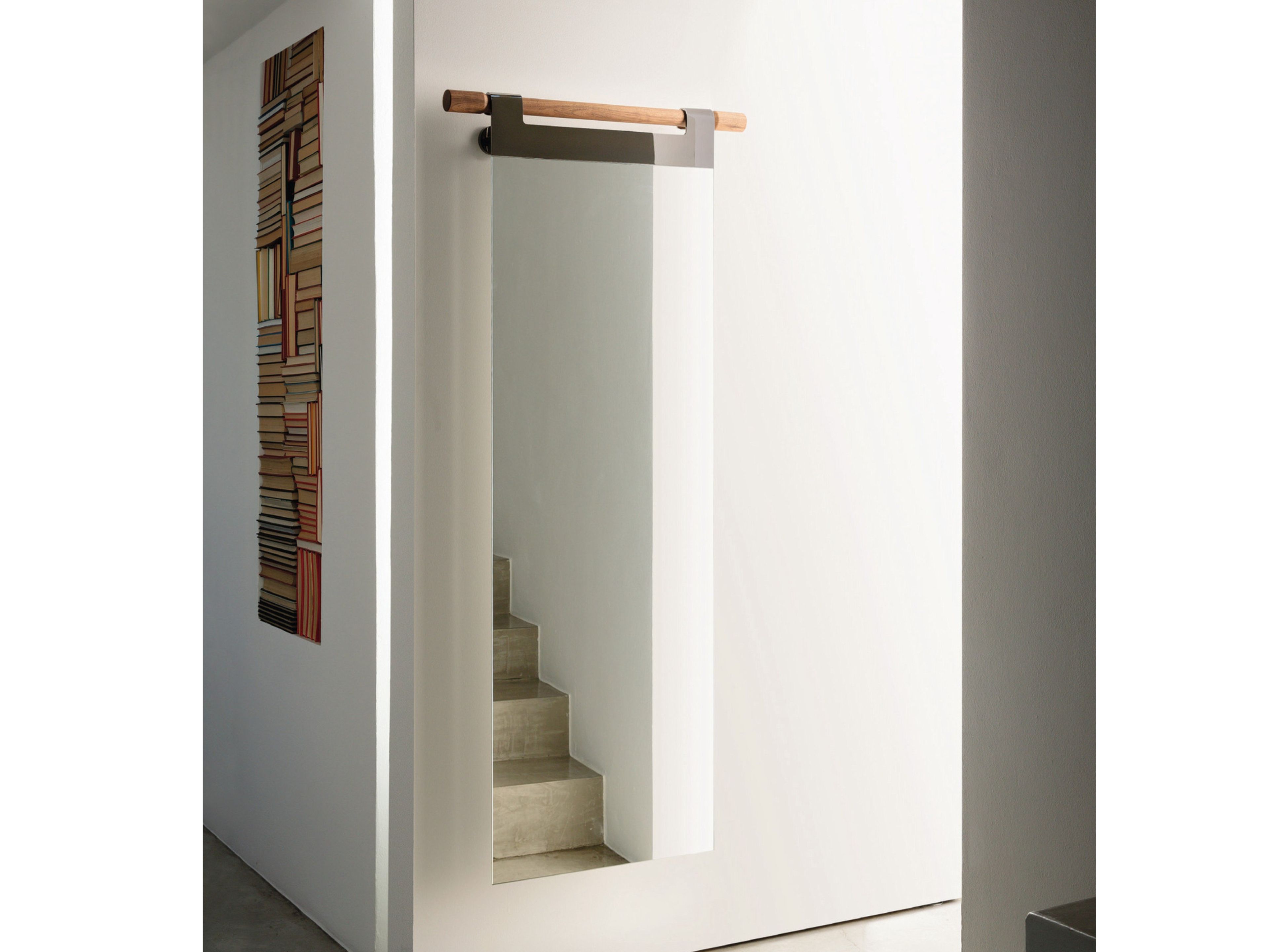 Rectangular wallmounted mirror HOOK By Porada design Louis de Limburg