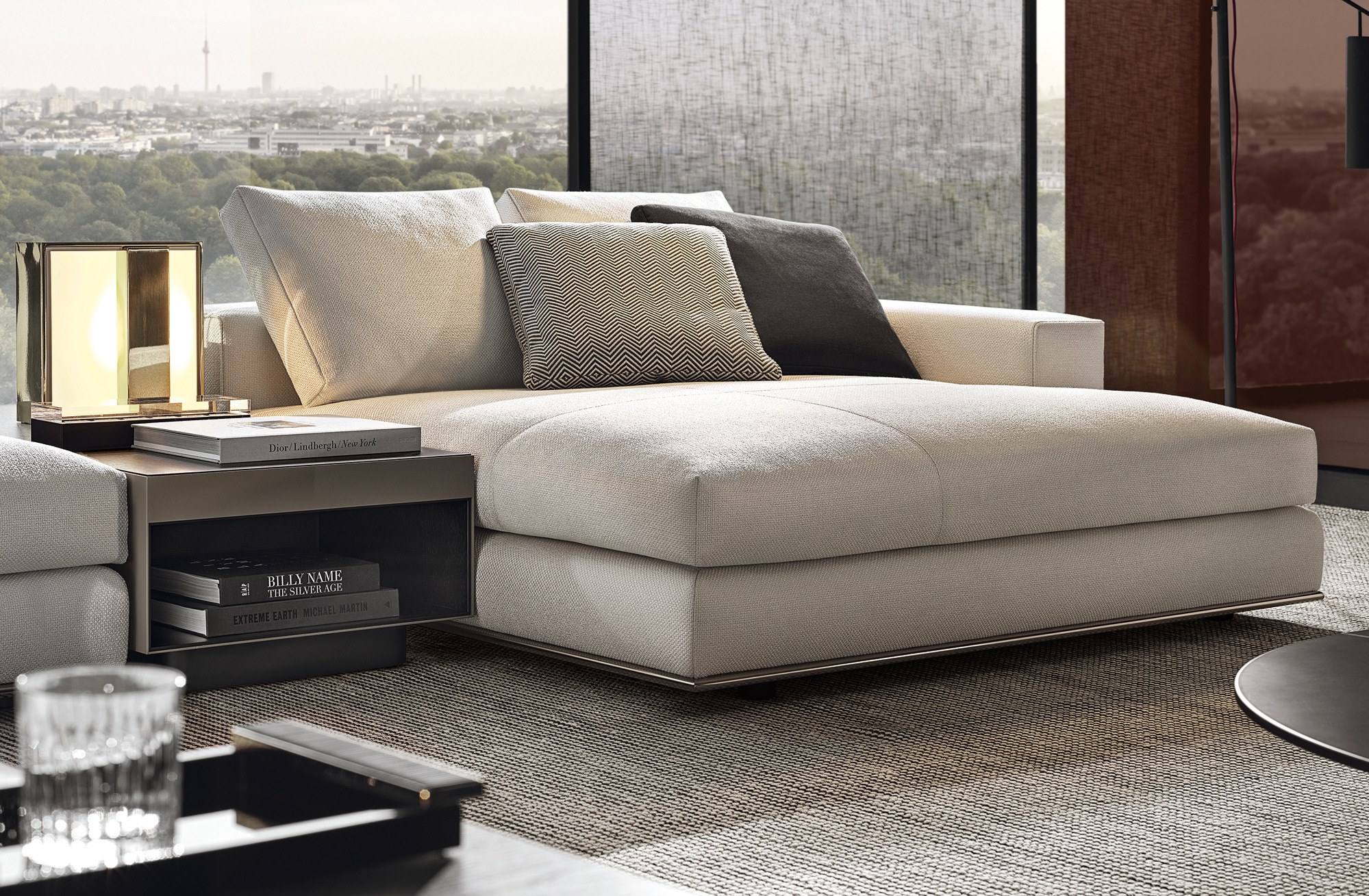 Coffee table for living room HOPE By Minotti design Rodolfo Dordoni