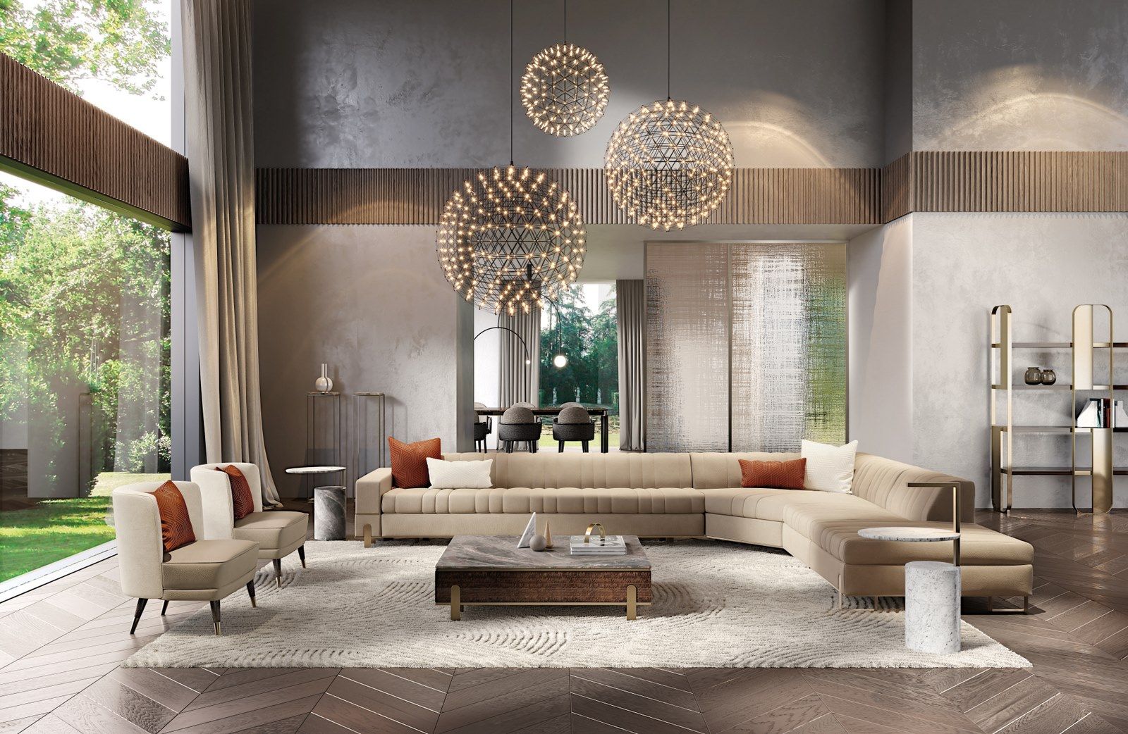 HUGO by Capital Collection - Tavolino alto rotondo in marmo - 4