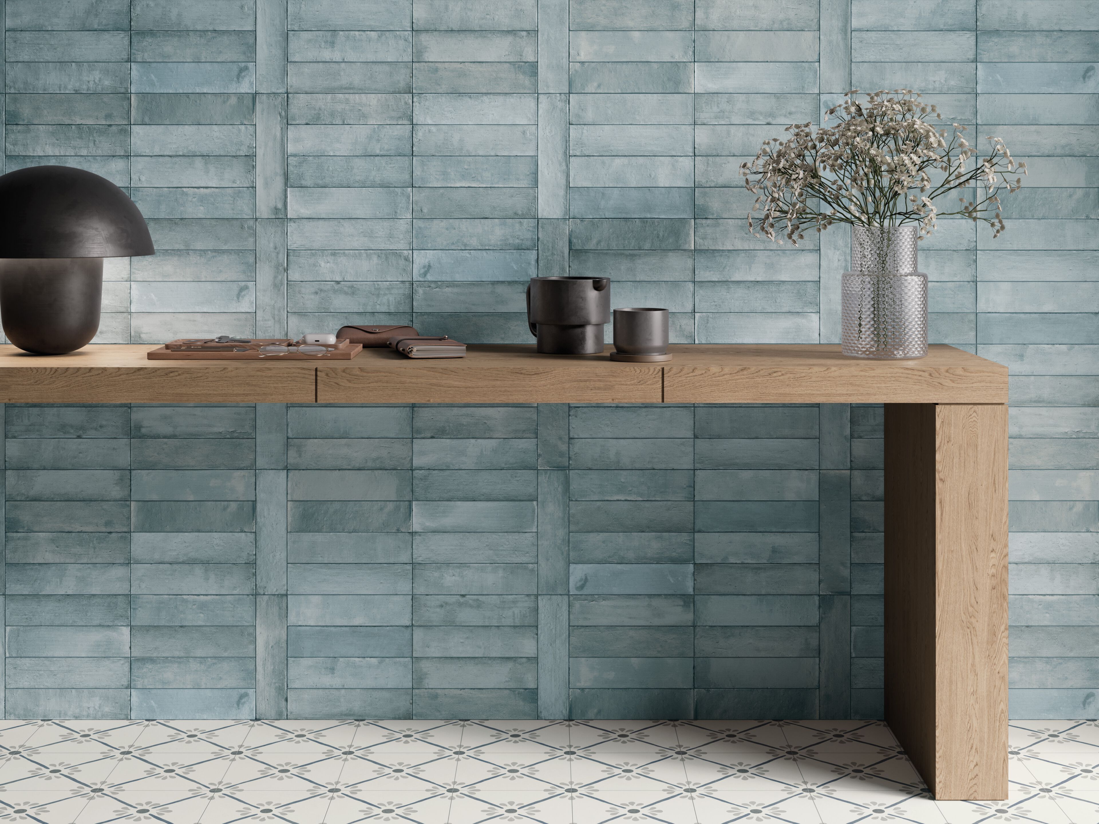 LAGOON by Harmony - Pavimento/rivestimento in ceramica a pasta bianca per interni