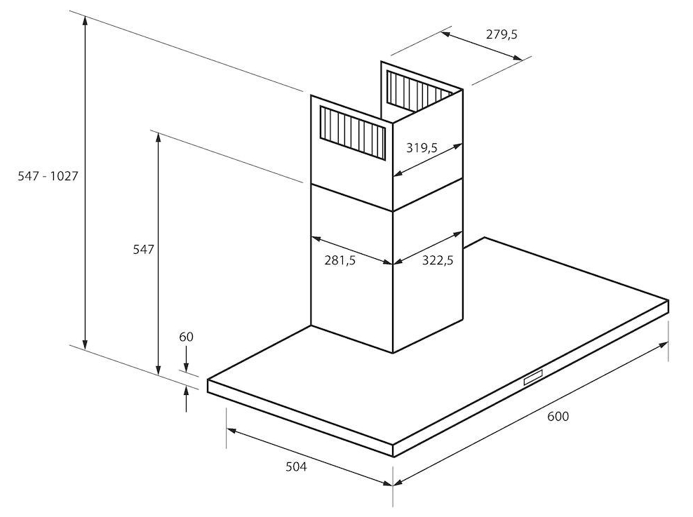 SERIES 4 Wall-mounted stainless steel cooker hood with WiFi Class A+ By  Haier
