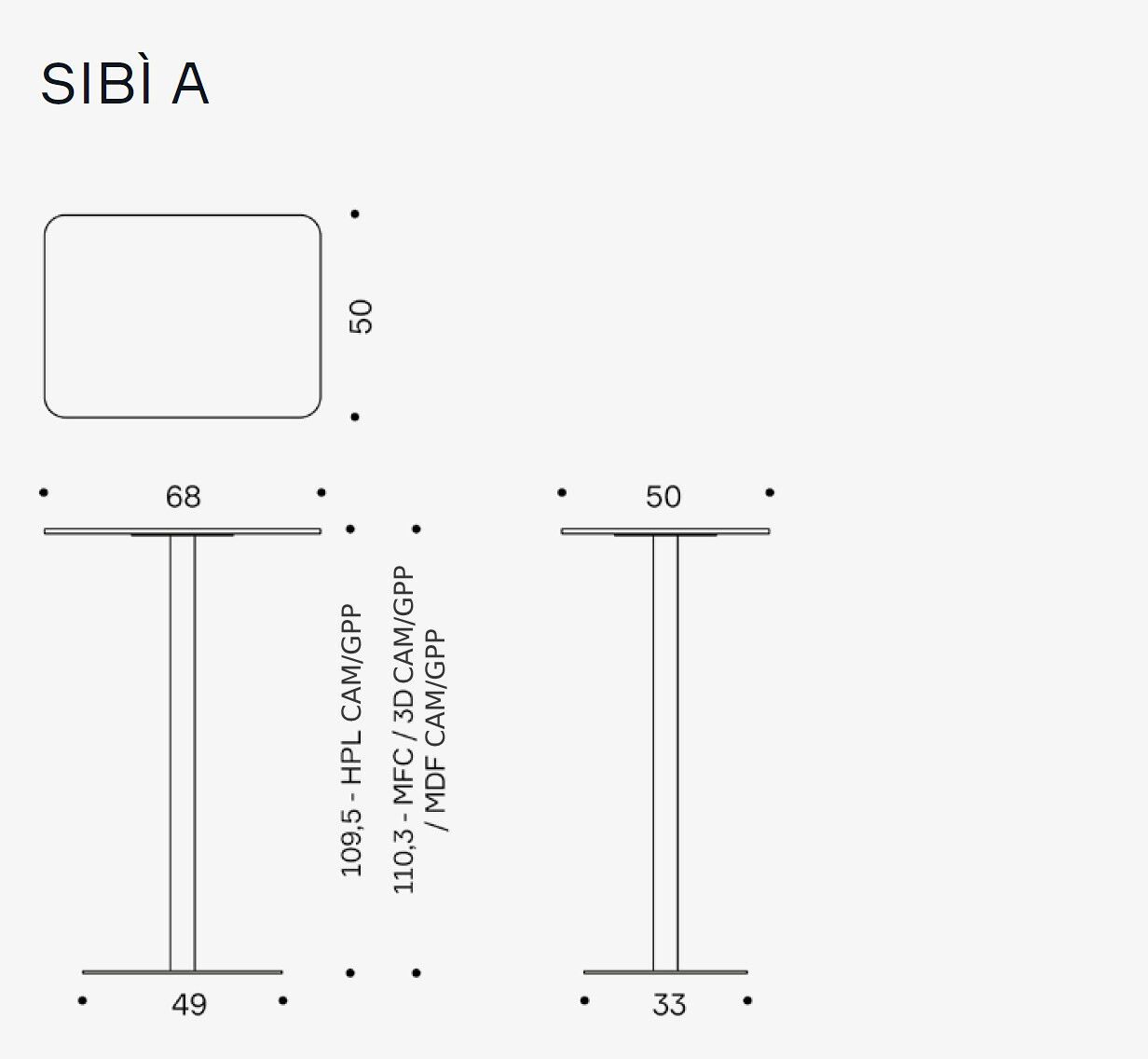 Dimensions SIBI A
