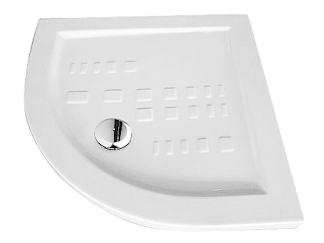 IBIS Antislip corner ceramic shower tray By Olympia Ceramica