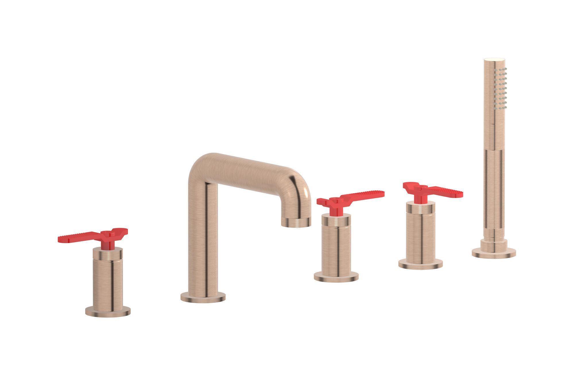 BOLD LEVER B2396 by IB - Rubinetto bordo vasca da incasso con doccetta - 22