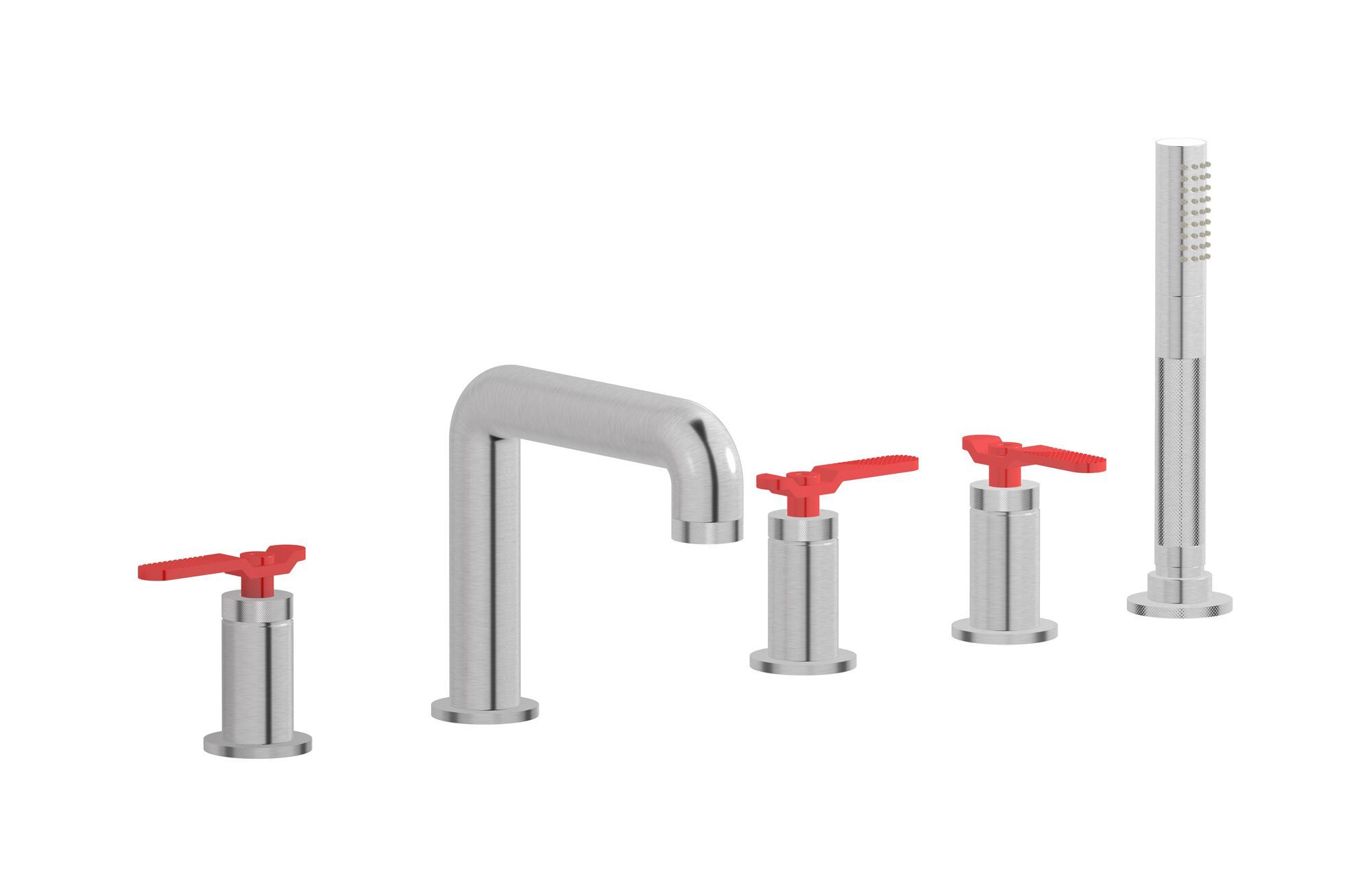 BOLD LEVER B2396 by IB - Rubinetto bordo vasca da incasso con doccetta - 24