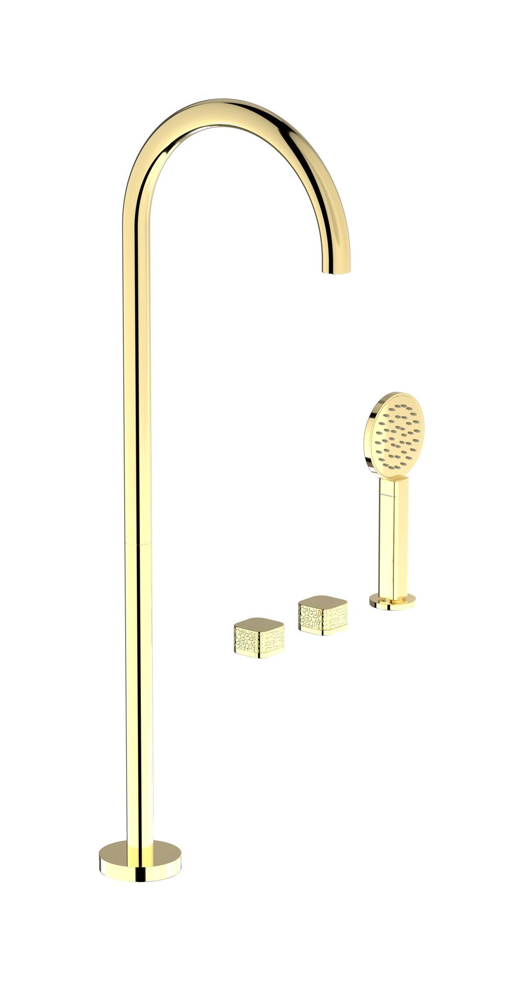 ELIO EO700 by IB - Miscelatore per vasca a 4 fori con doccetta - 16
