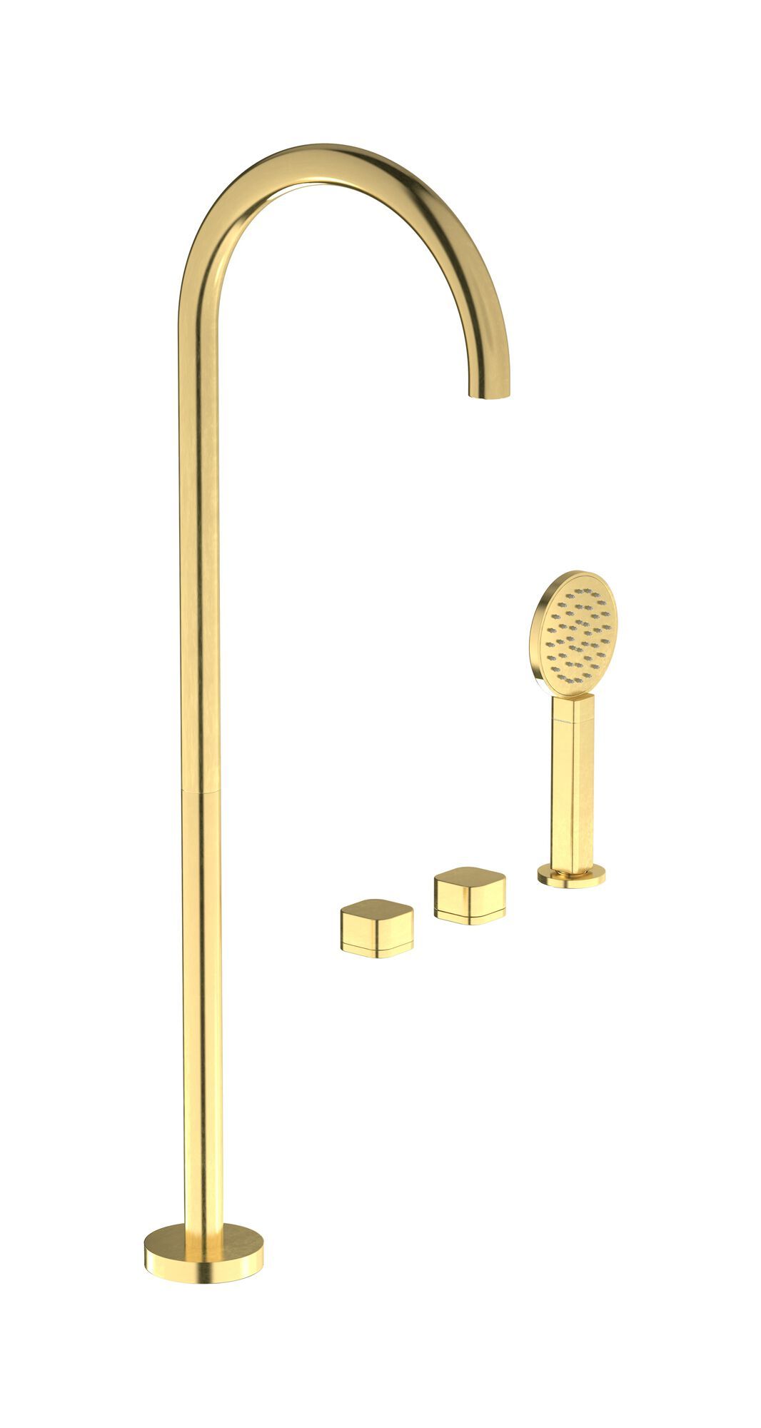 ELIO EO700 by IB - Miscelatore per vasca a 4 fori con doccetta - 7