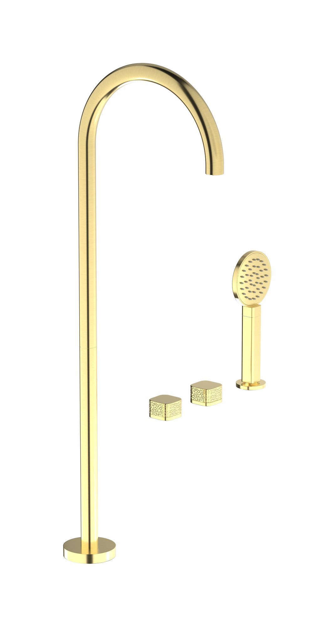 ELIO EO700 by IB - Miscelatore per vasca a 4 fori con doccetta - 17