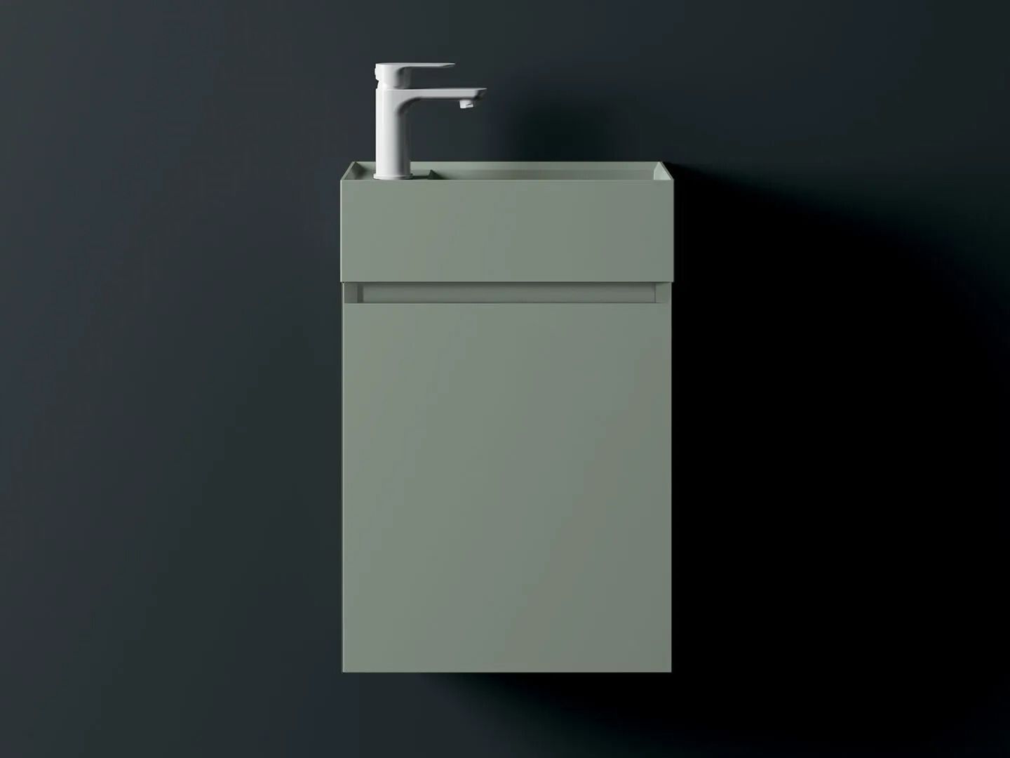 LILLIPUT 45 by INDA® - Mobile lavabo con gola e lavabo integrato - 2