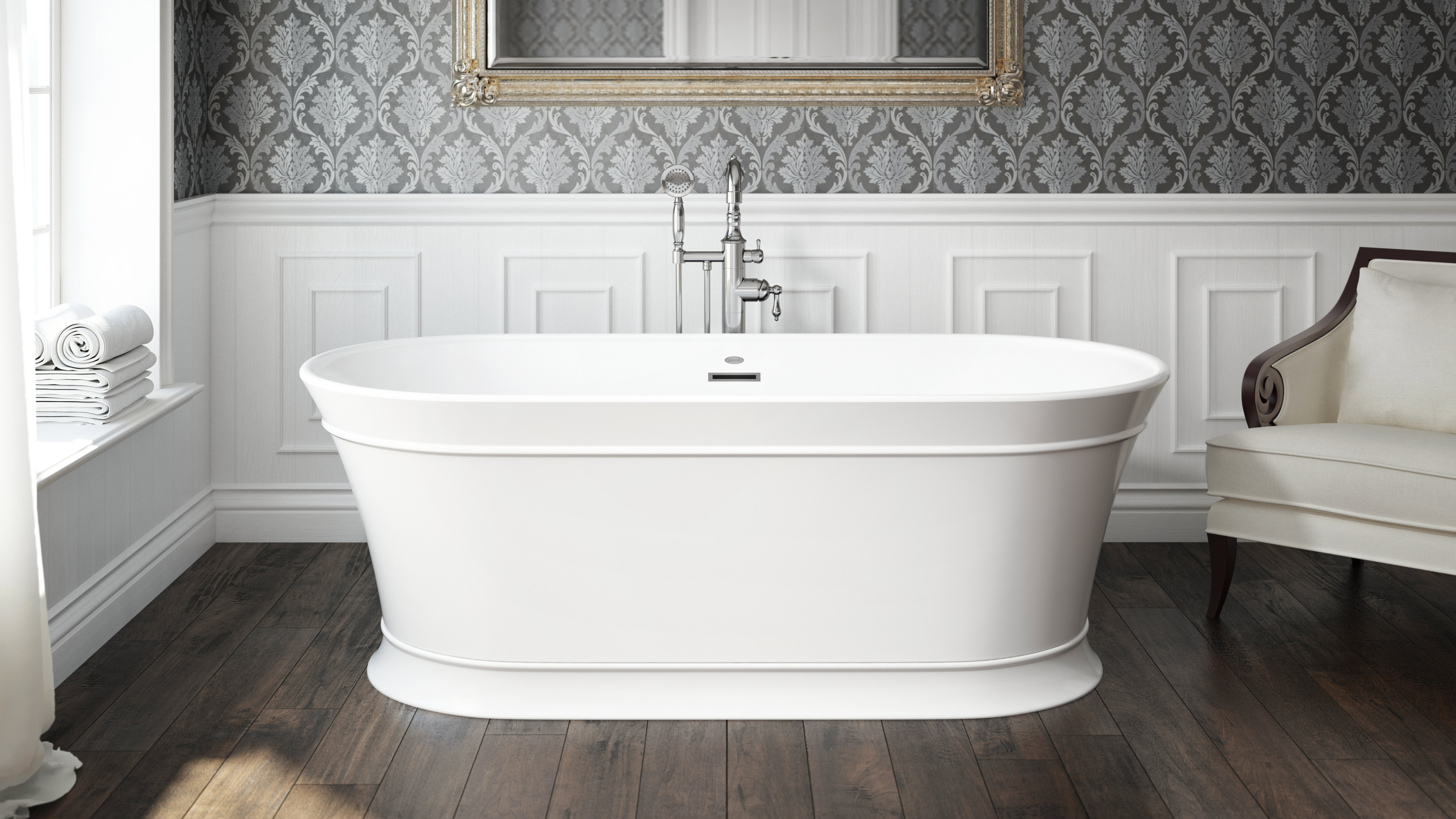 Freestanding oval bathtub INGRID By Jacuzzi®