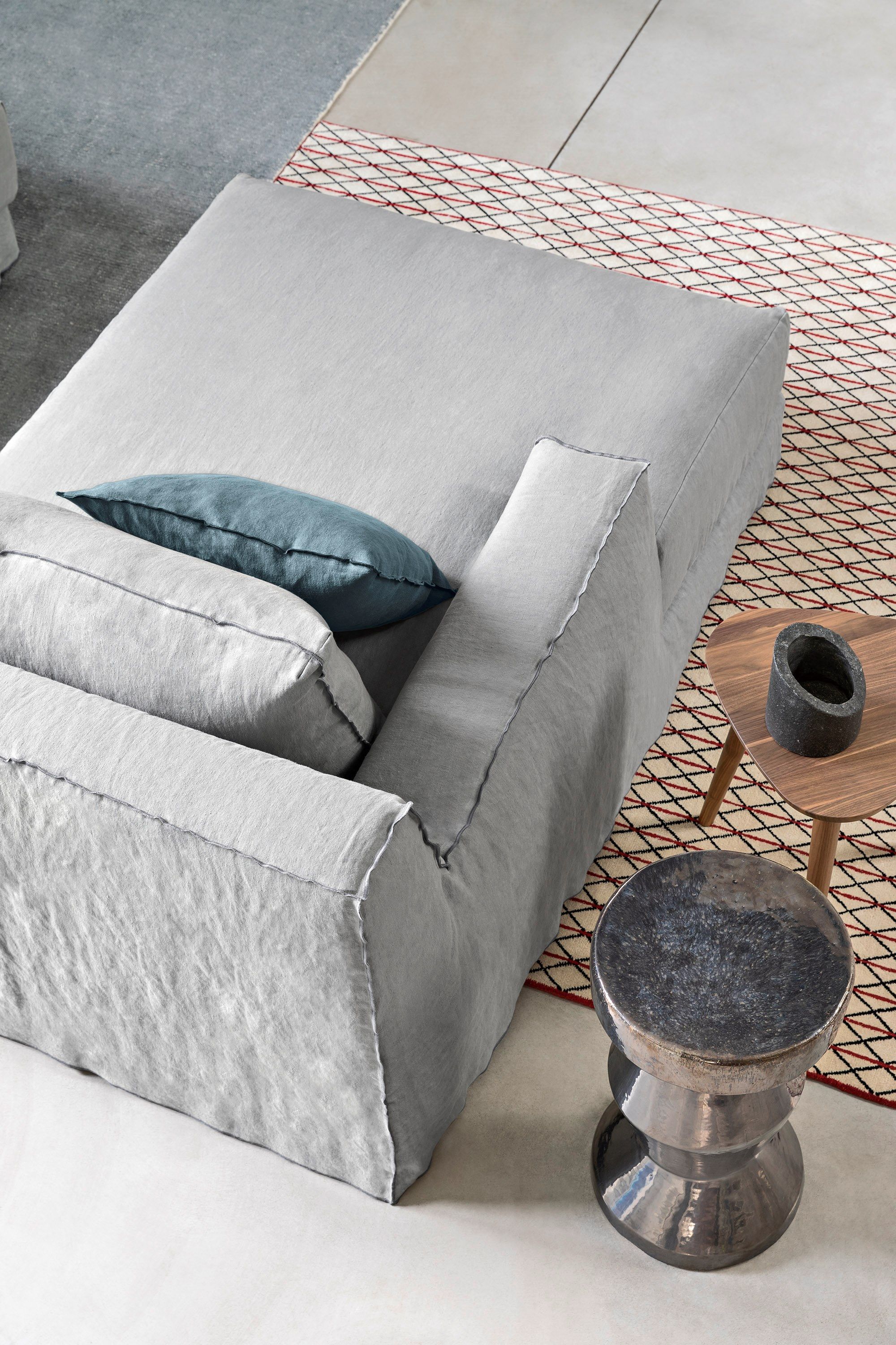 Ceramic garden side table INOUT 48/49 Gervasoni Outdoor Collection By