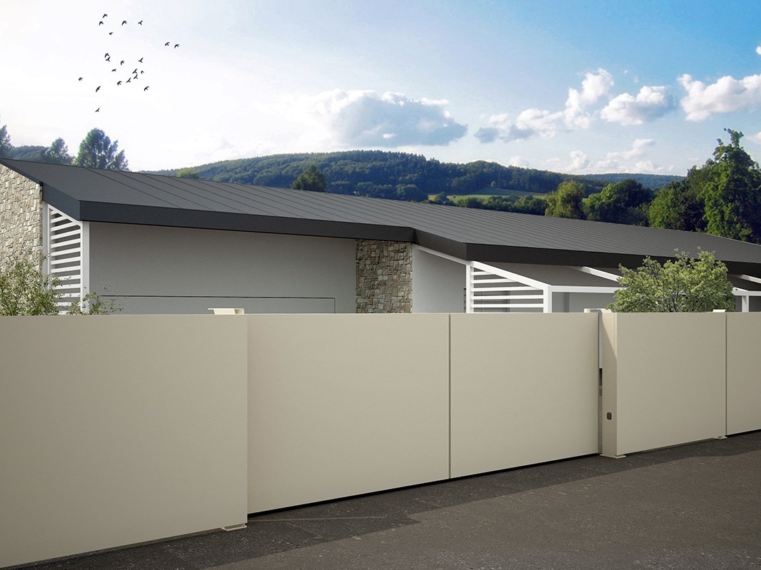 INVISIBLE WALL & GATE by DE NARDI - Portone da garage / recinzione in lamiera zincata - 2