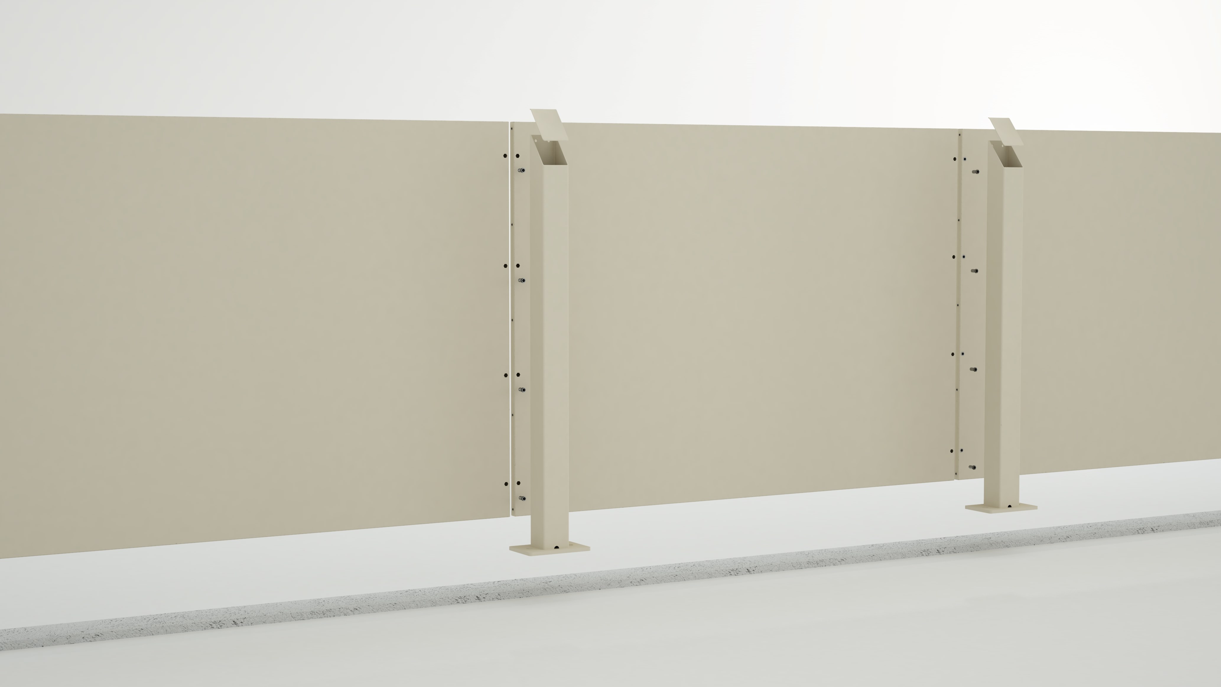 INVISIBLE WALL & GATE by DE NARDI - Portone da garage / recinzione in lamiera zincata - 5