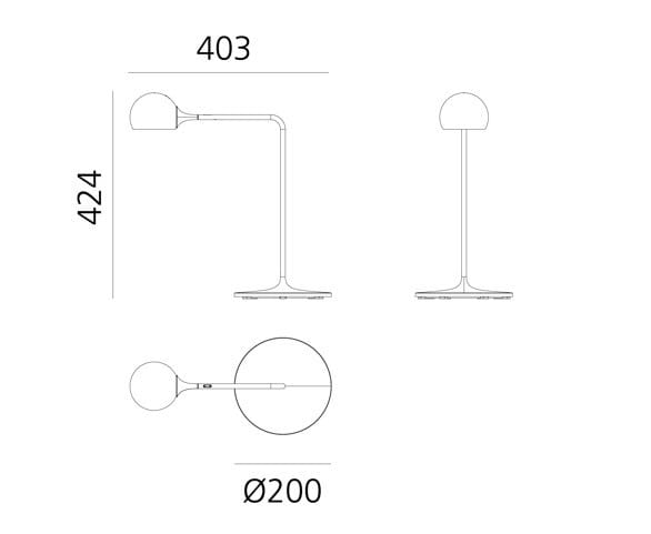 Dimensions ARTEMIDE - IXA BLUE
