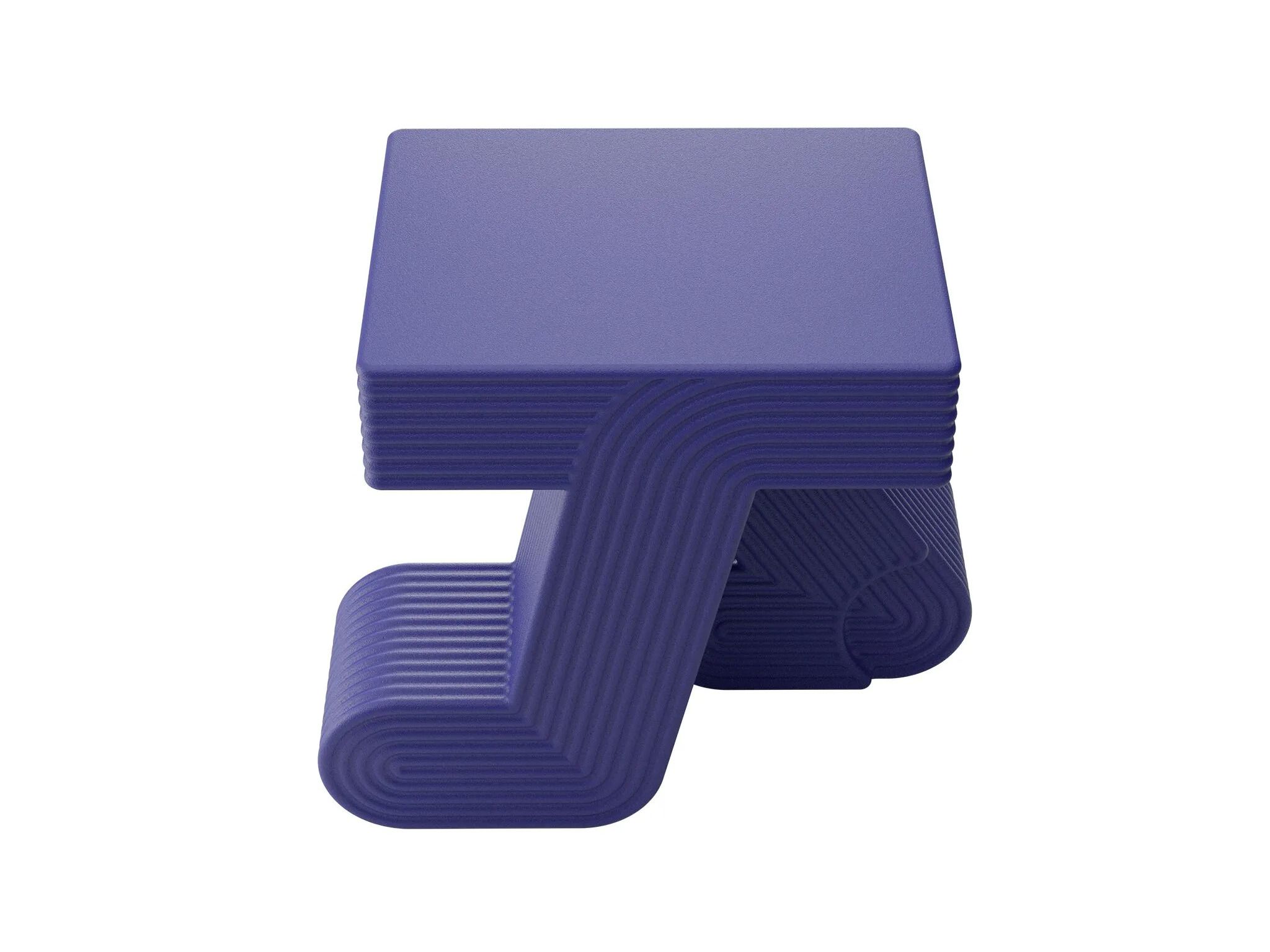QEEBOO - WALKING TABLE BLUE VIOLET Square polyethylene coffee table By ...