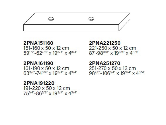 Dimensioni PIANA.2