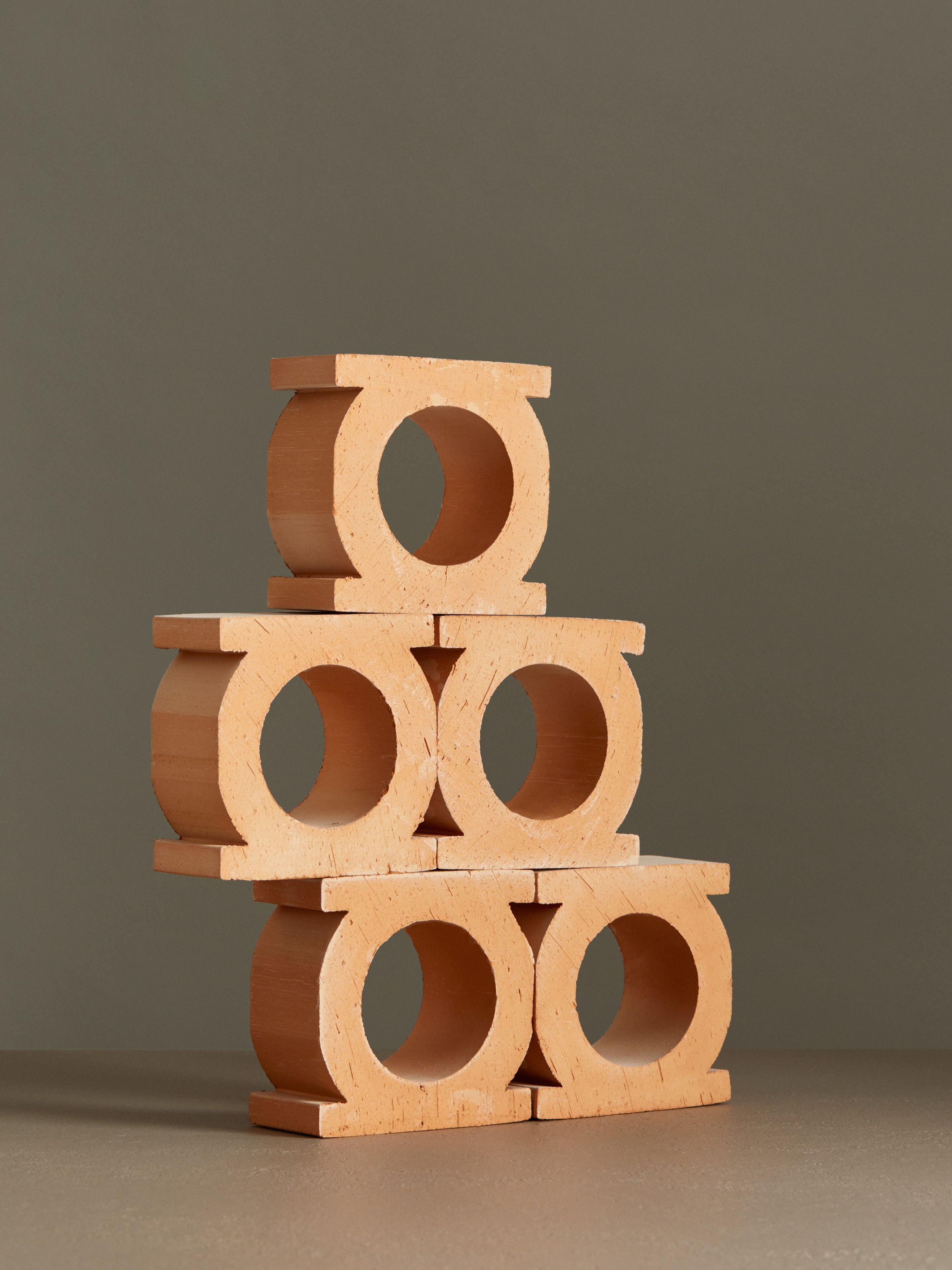 JALI NEUTRO by Mutina - Elemento tridimensionale in terracotta per pareti divisorie - 4