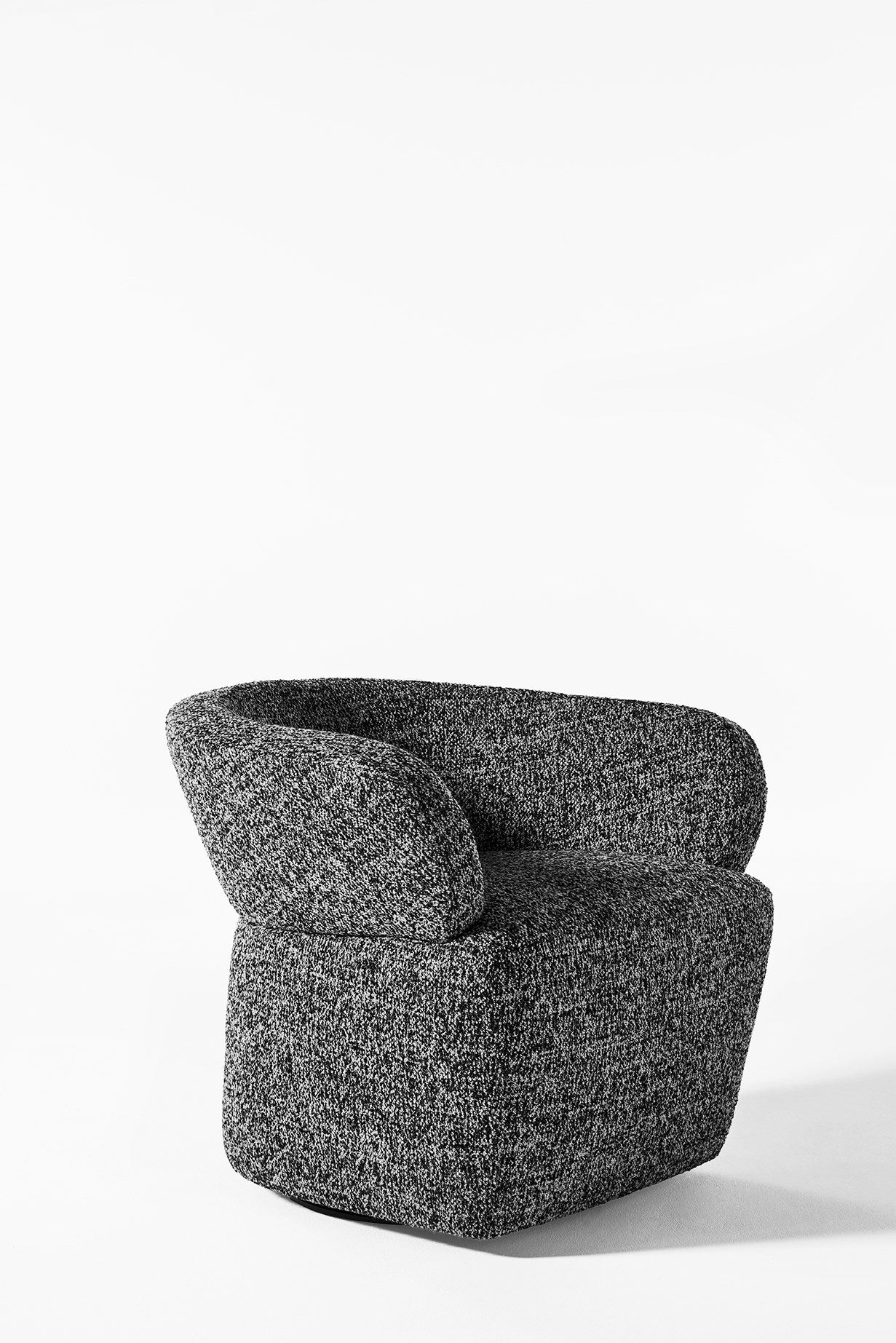 Upholstered fabric easy chair with armrests JOSEPHINE By Meridiani