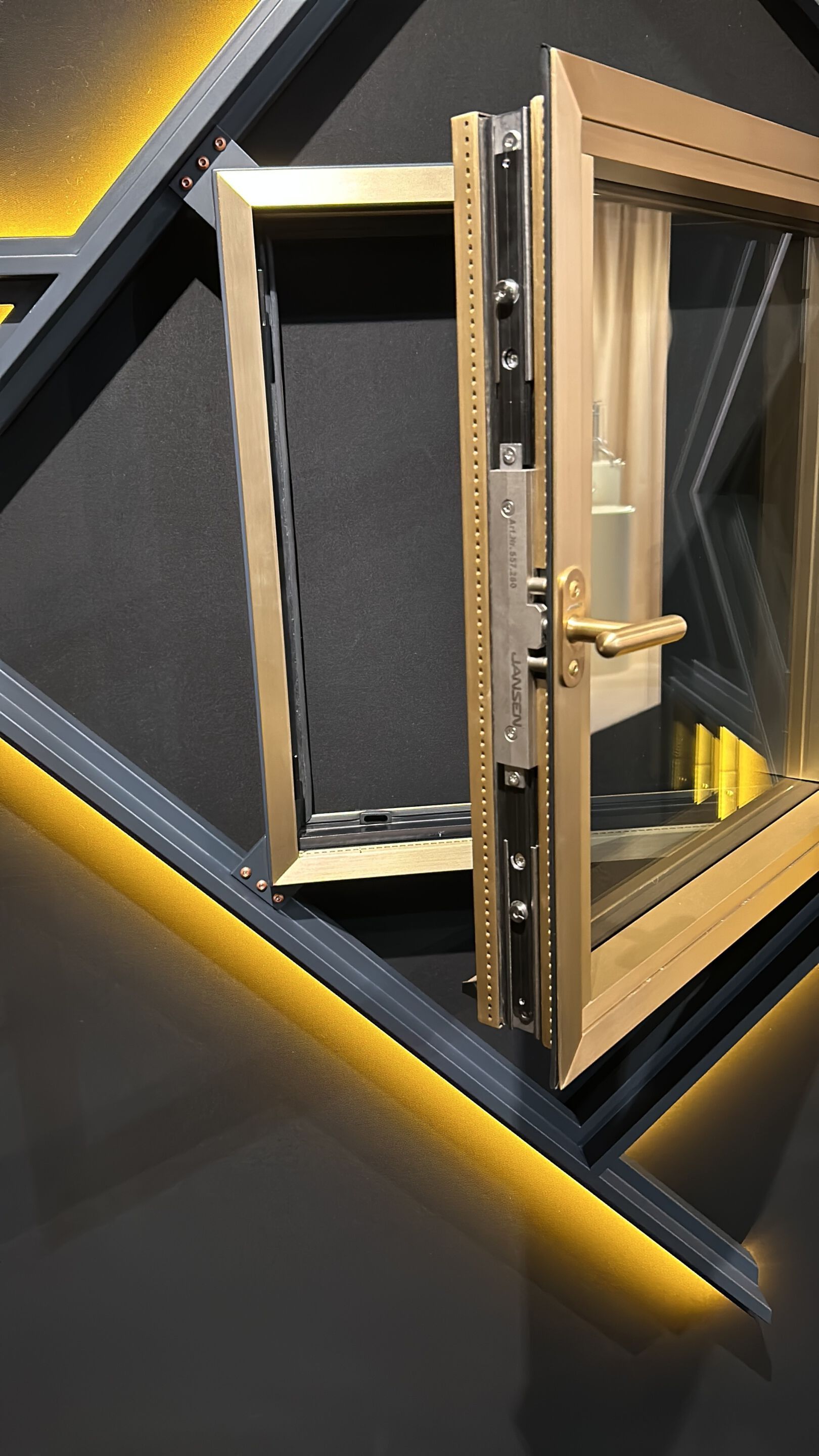 JANISOL ARTE OTTONE by Jansen - Finestra a taglio termico in ottone - 8