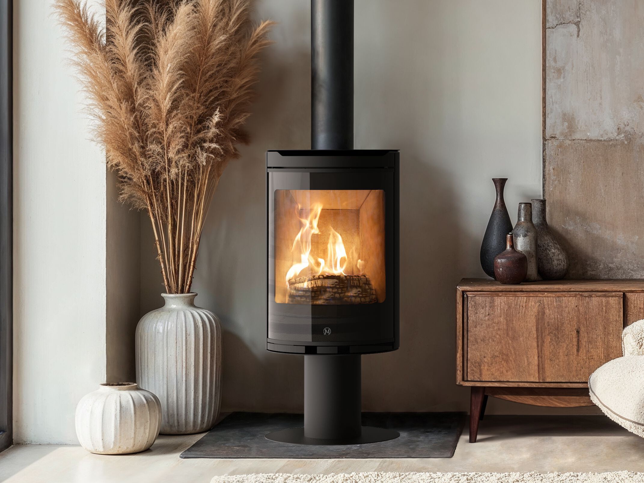 CLIPPER by Jolly Mec - Stufa a legna per riscaldamento aria classe A+