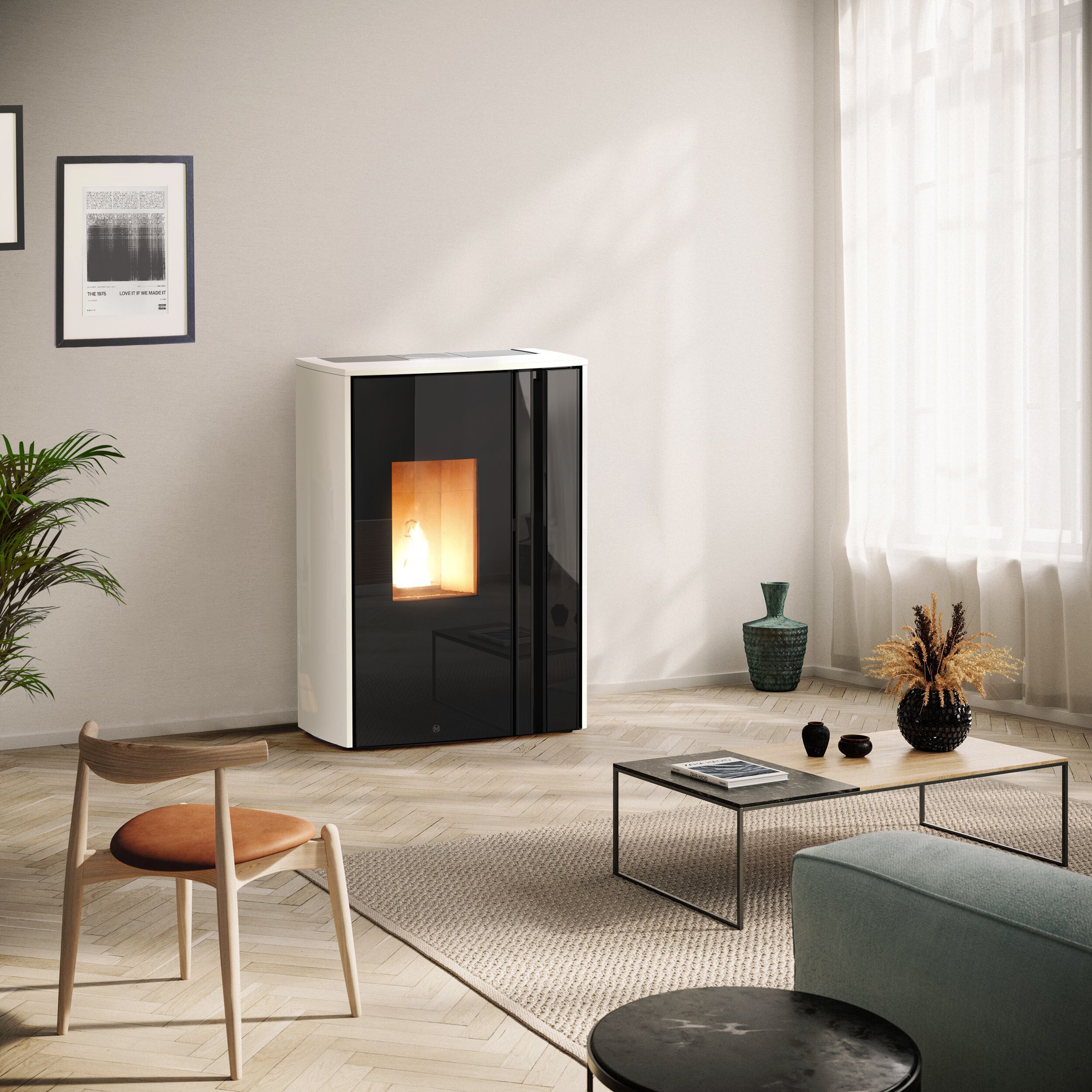 MELTEMI by Jolly Mec - Stufa a pellet con WiFi classe A+ - 3