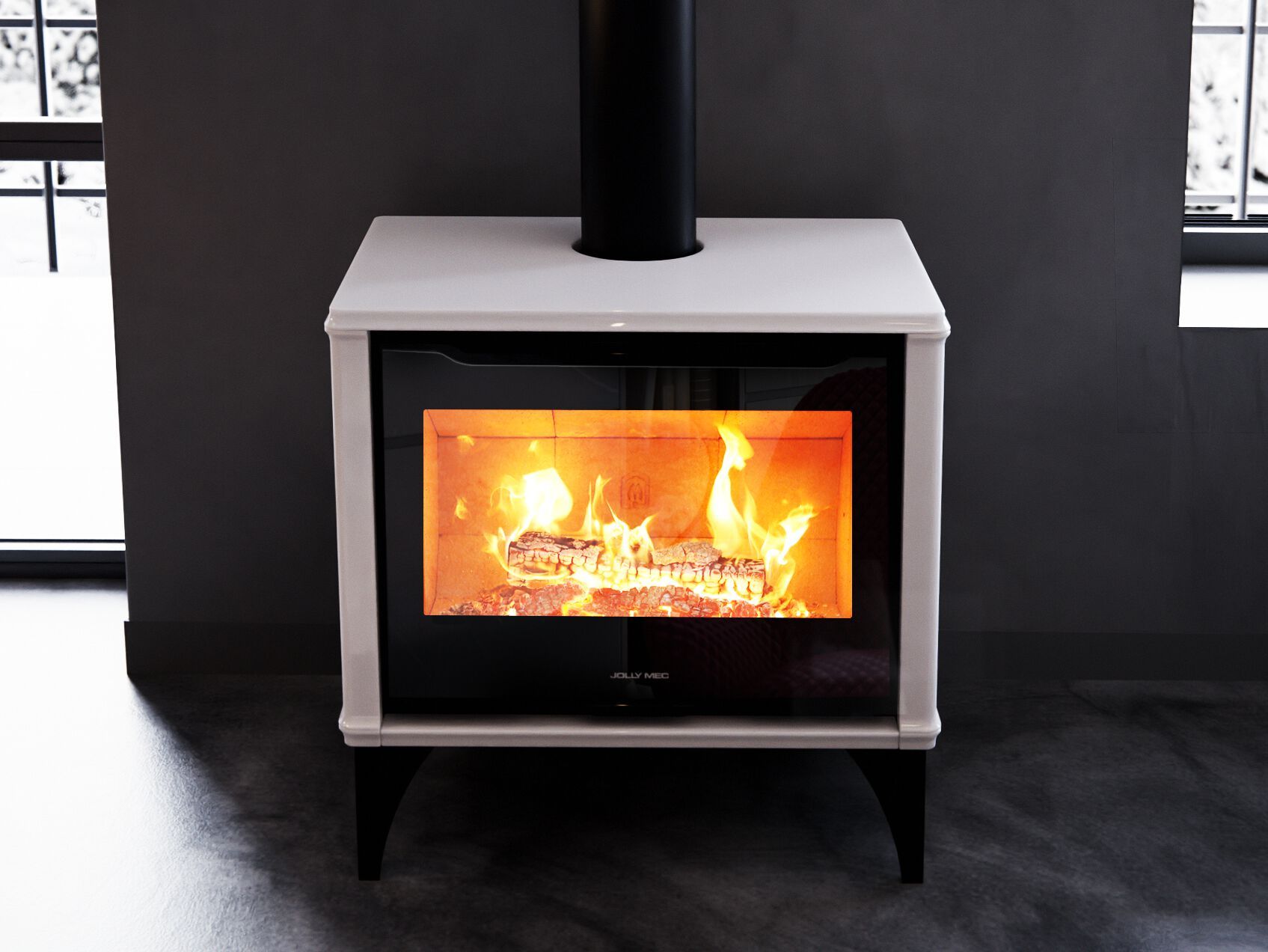 PIXIE WOOD by Jolly Mec - Stufa a legna per riscaldamento aria