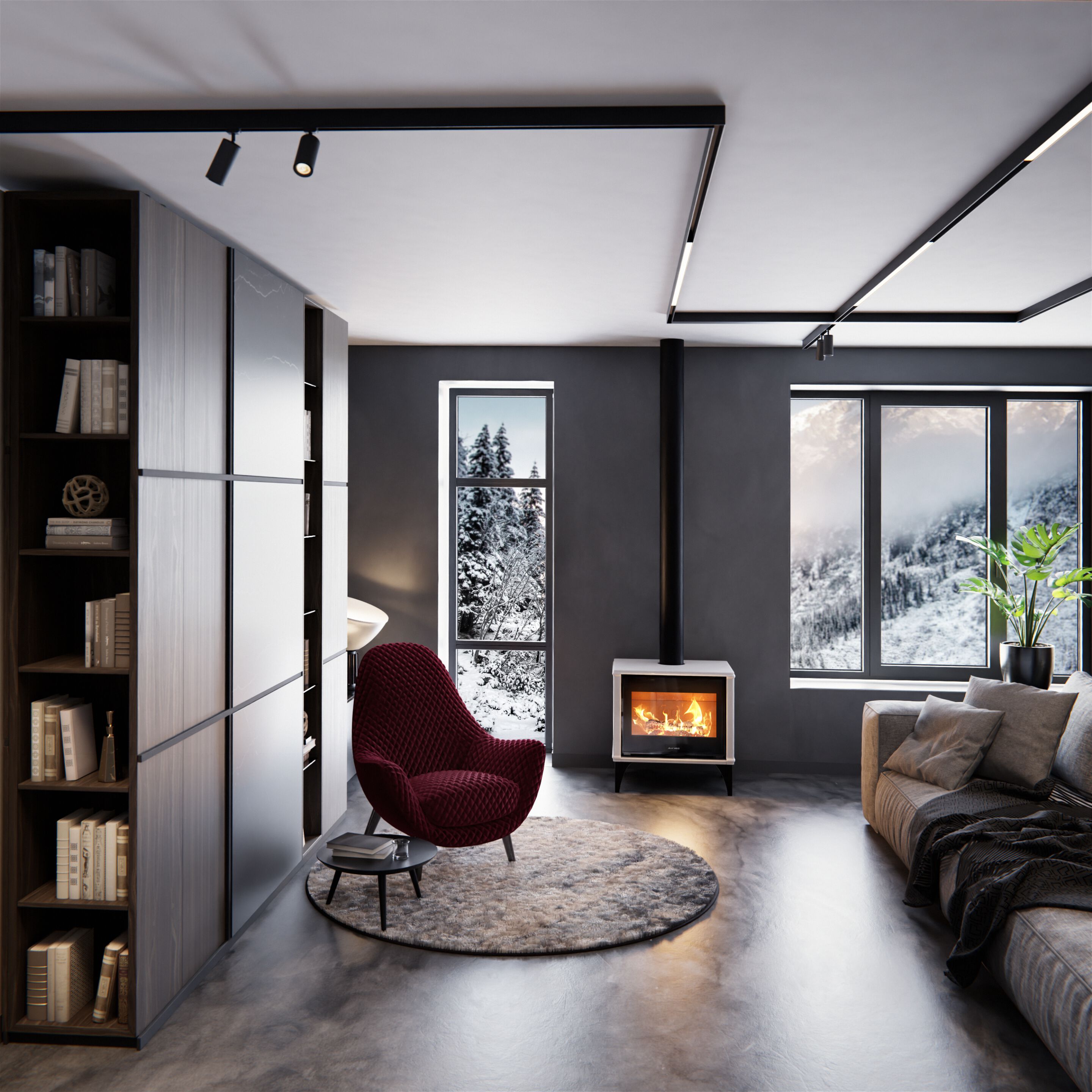 PIXIE WOOD by Jolly Mec - Stufa a legna per riscaldamento aria - 3