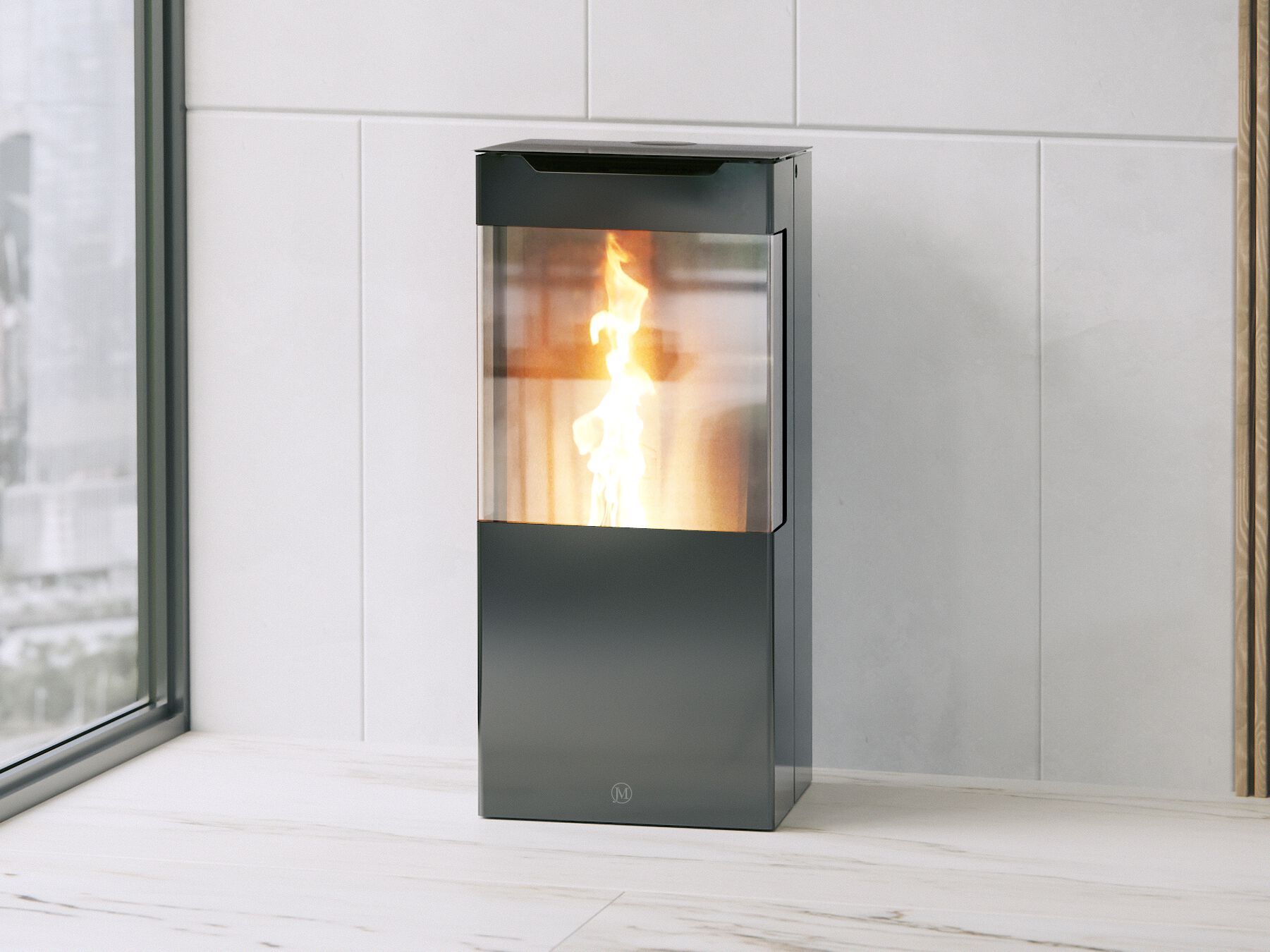 V-SION by Jolly Mec - Stufa a pellet con WiFi classe A+