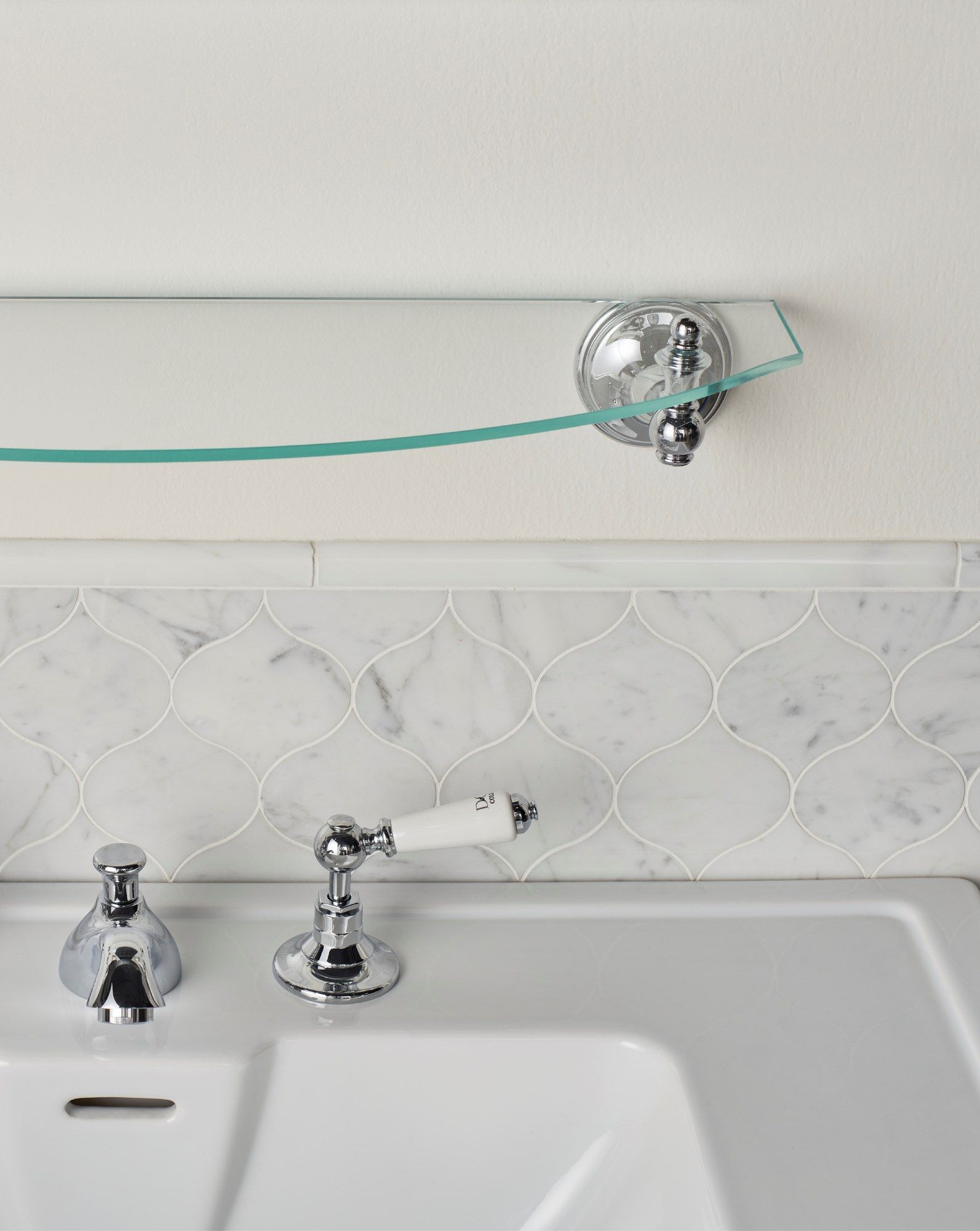 KALOS by Devon&Devon - Mensola bagno in cristallo e ottone - 2