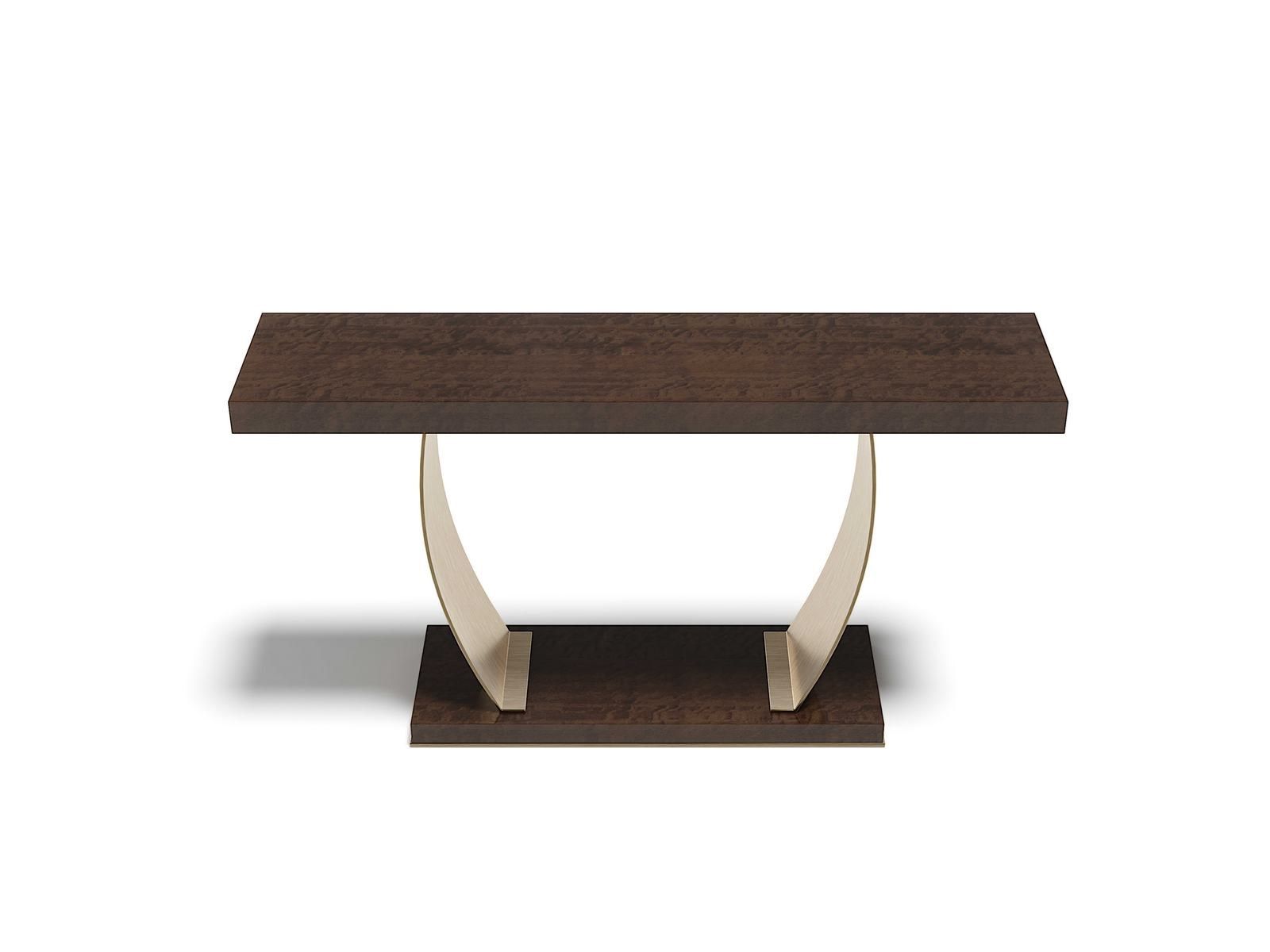 KARAMEL by Capital Collection - Consolle rettangolare in acciaio e legno - 2