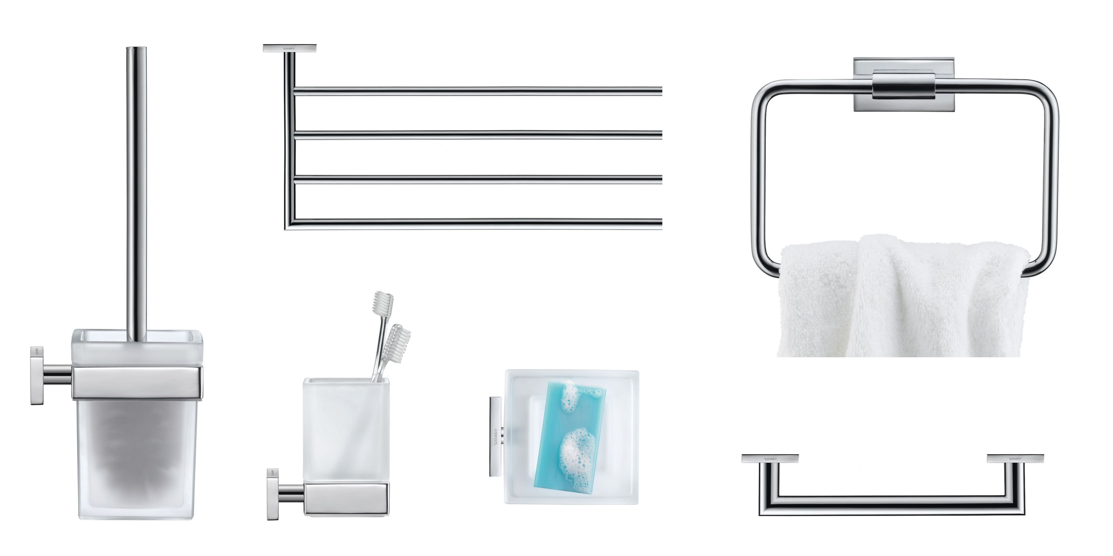 KARREE Metal towel rack / bathroom wall shelf By Duravit