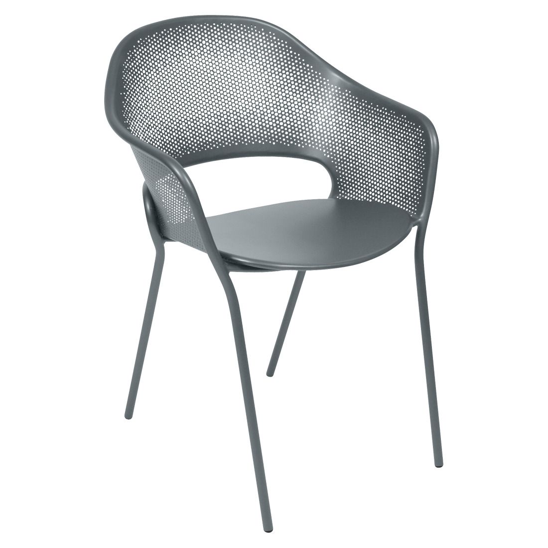 Stackable steel garden chair KATE By Fermob design Patrick Jouin