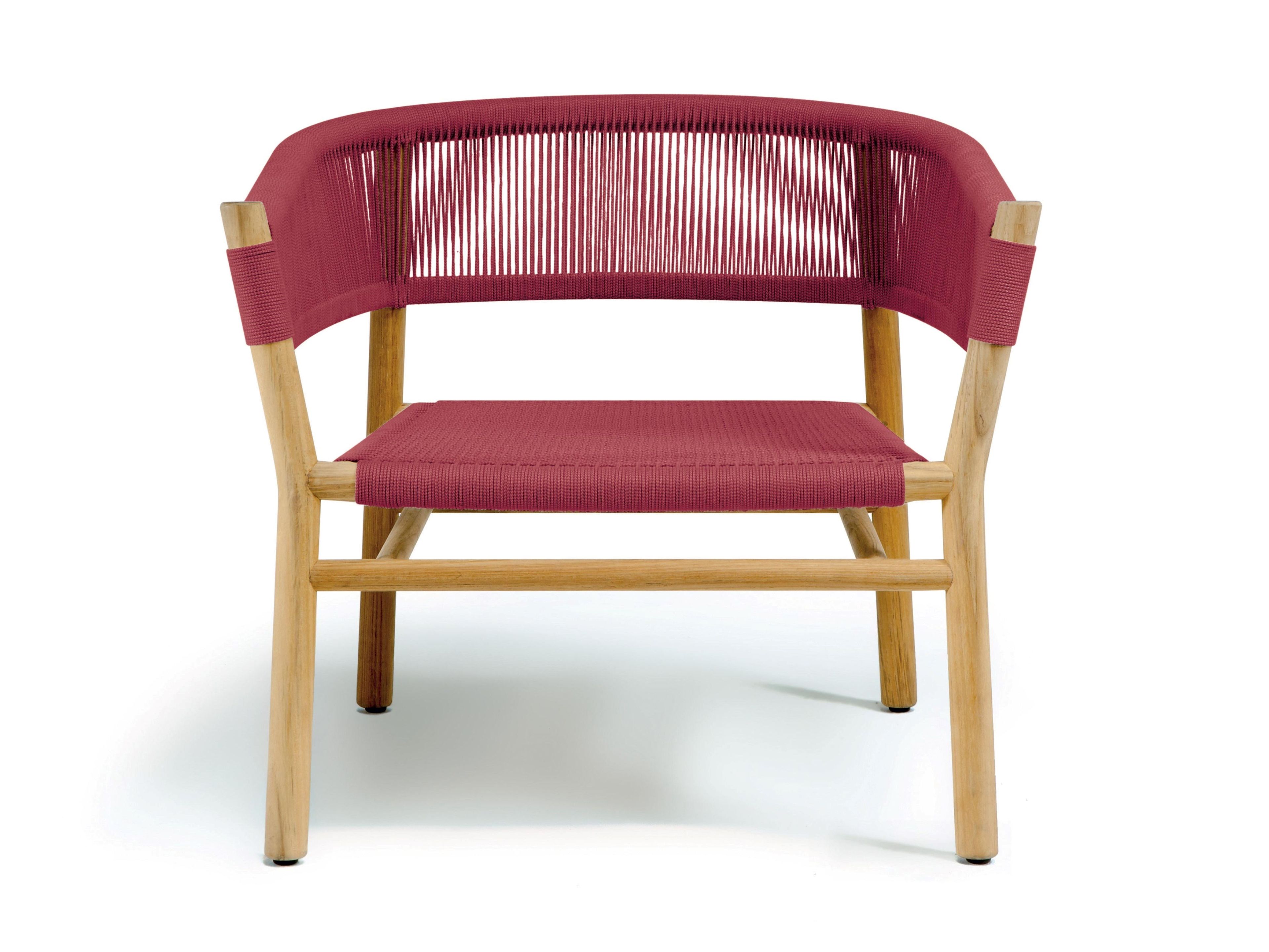 KILT Garden rope easy chair with armrests By Ethimo design Marcello