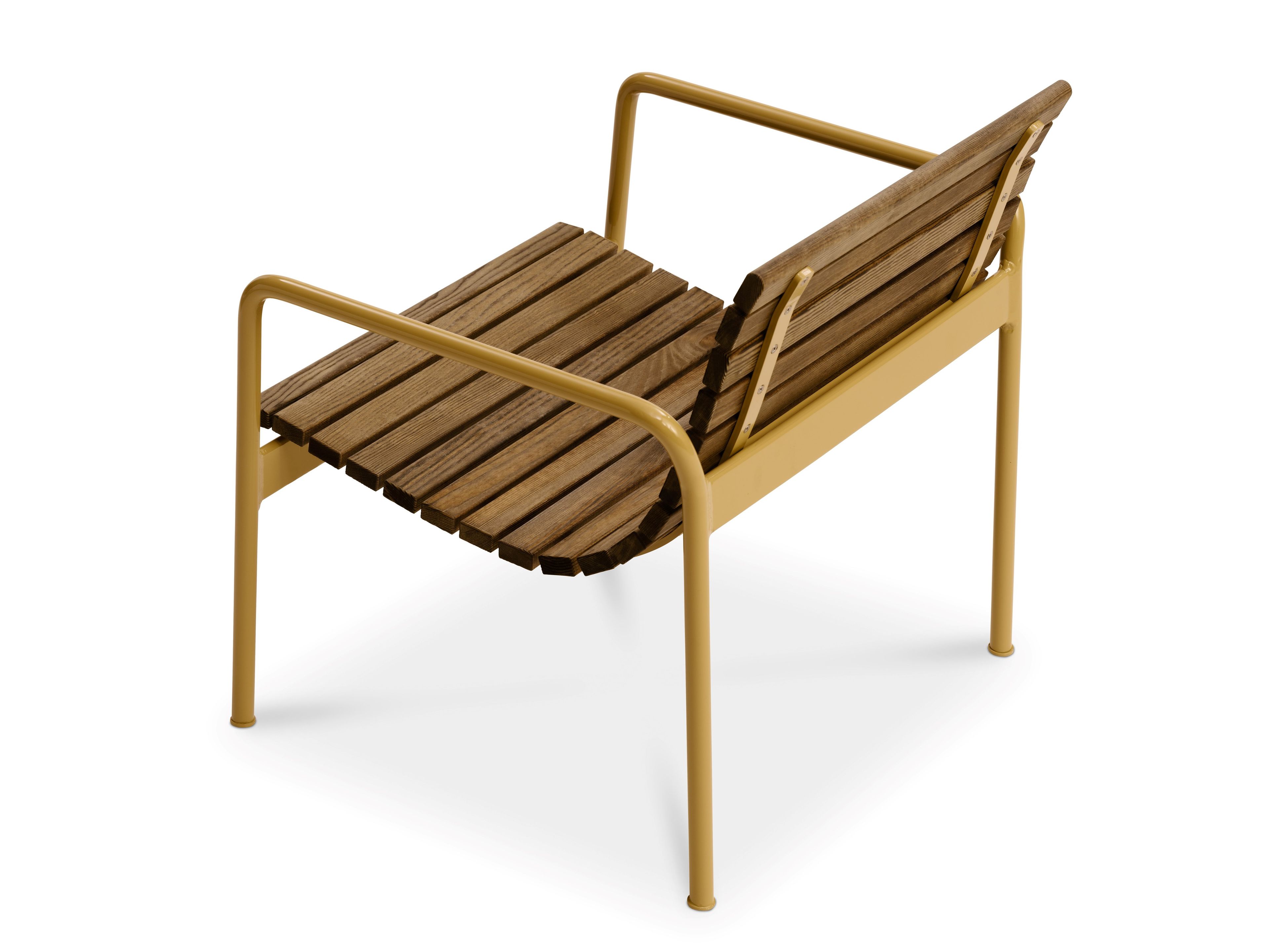 Garden wooden easy chair with armrests KINN By VESTRE design Anderssen