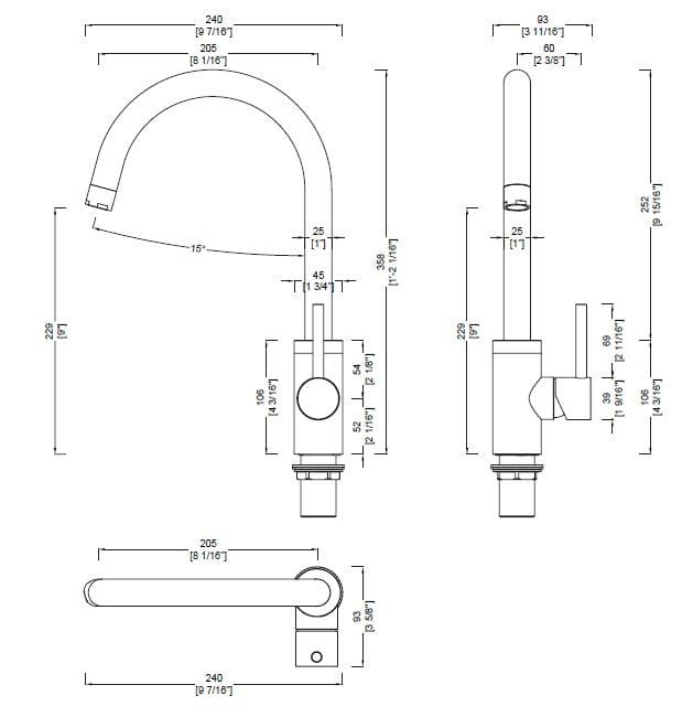 3200011/2 Kitchen mixer tap Kitchen Collection By RIFRA