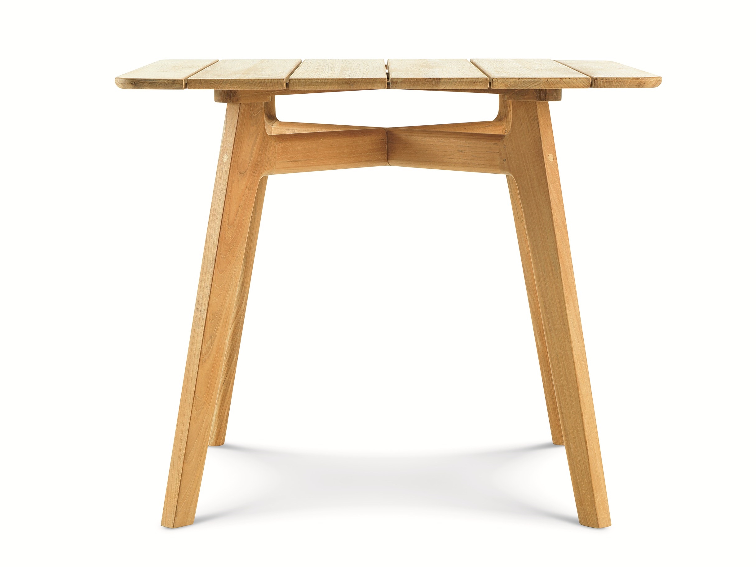 KNIT Square teak garden table By Ethimo | design Patrick Norguet