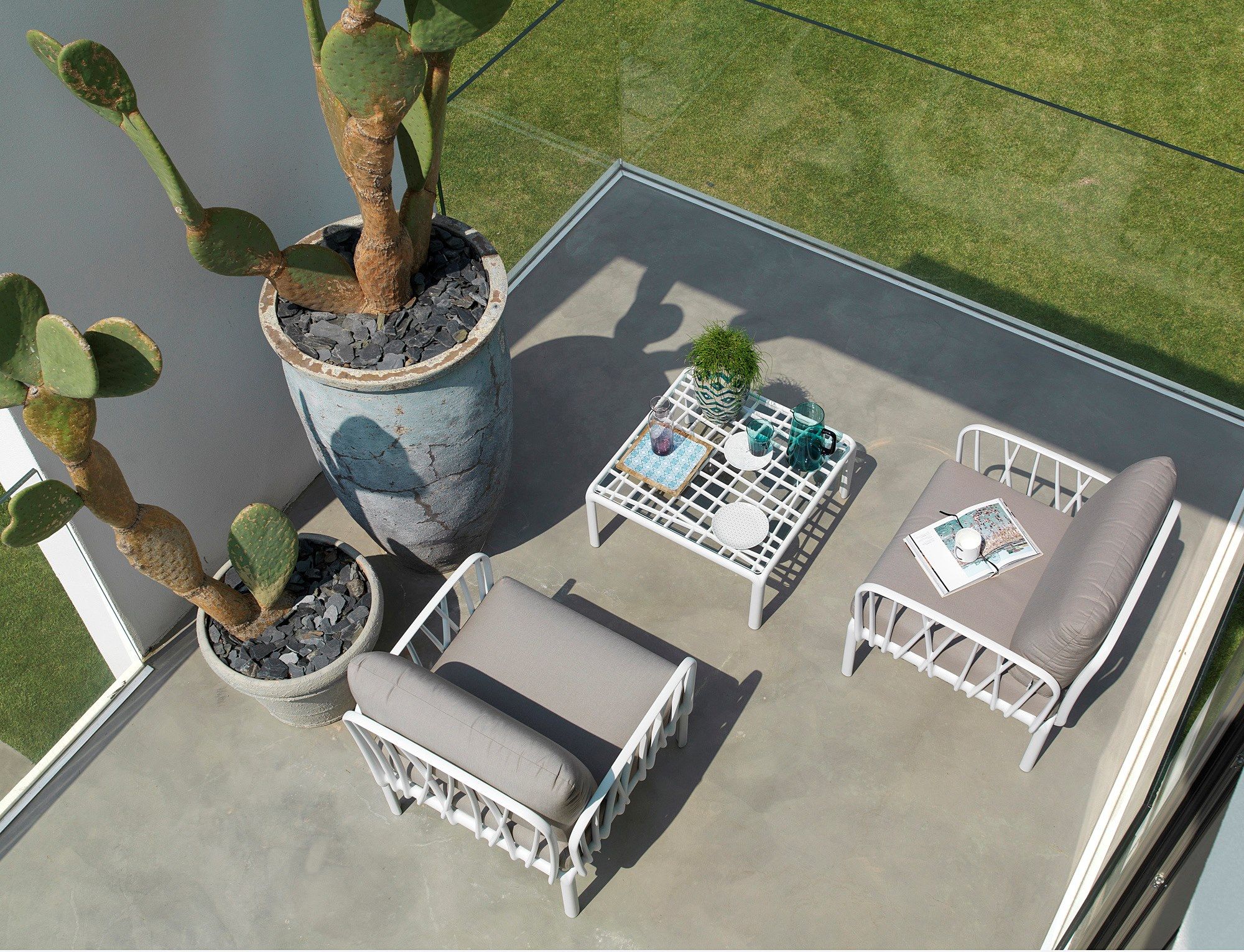 KOMODO POLTRONA by Nardi - Poltrona da giardino in polipropilene/tessuto - 8