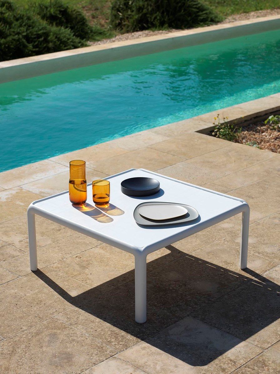 KOMODO TAVOLINO by Nardi - Tavolino da giardino basso quadrato in polipropilene - 11