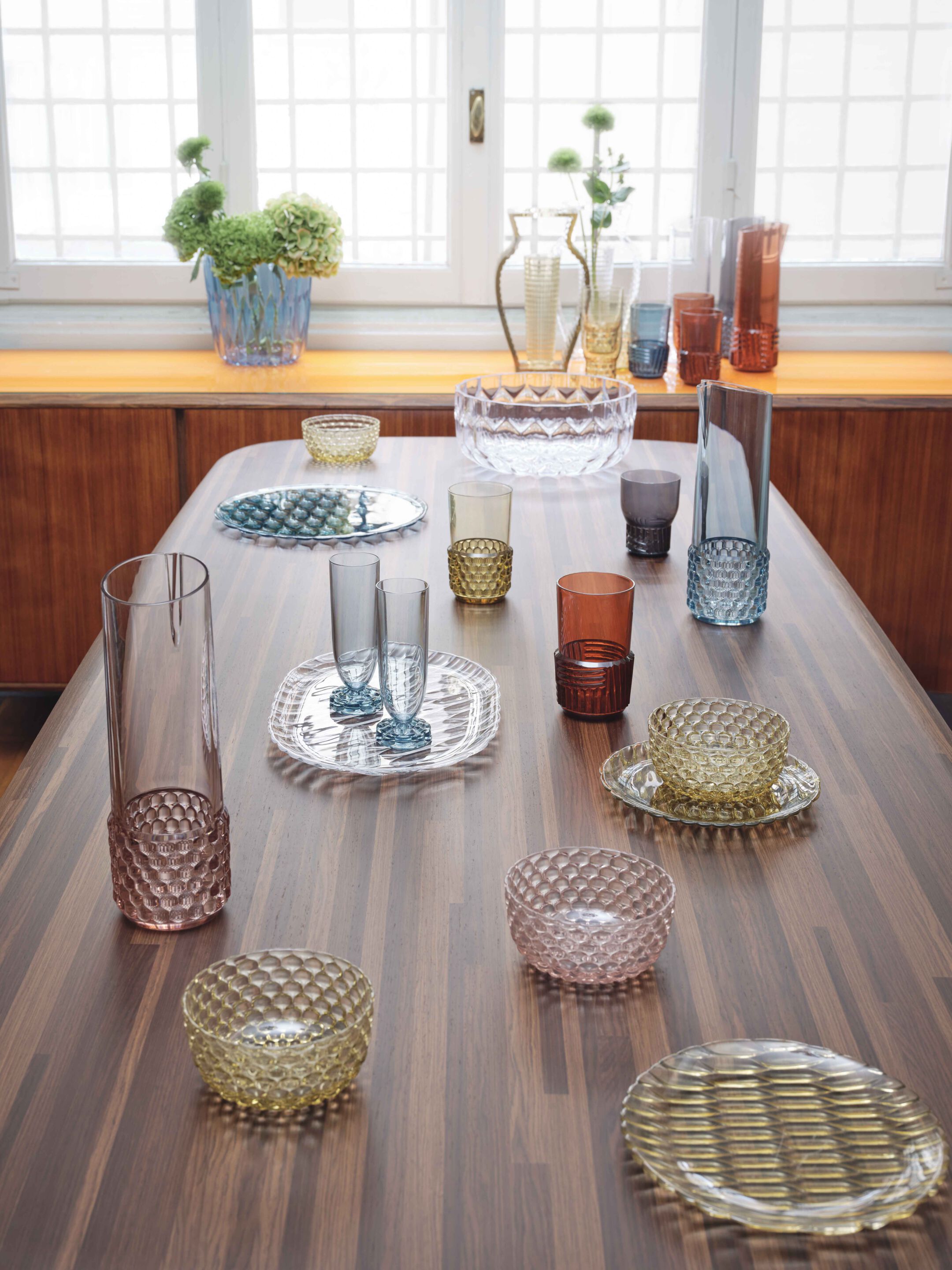 KARTELL set de 4 boules JELLIES FAMILY (Cristal - Technopolymère thermoplastique transparent