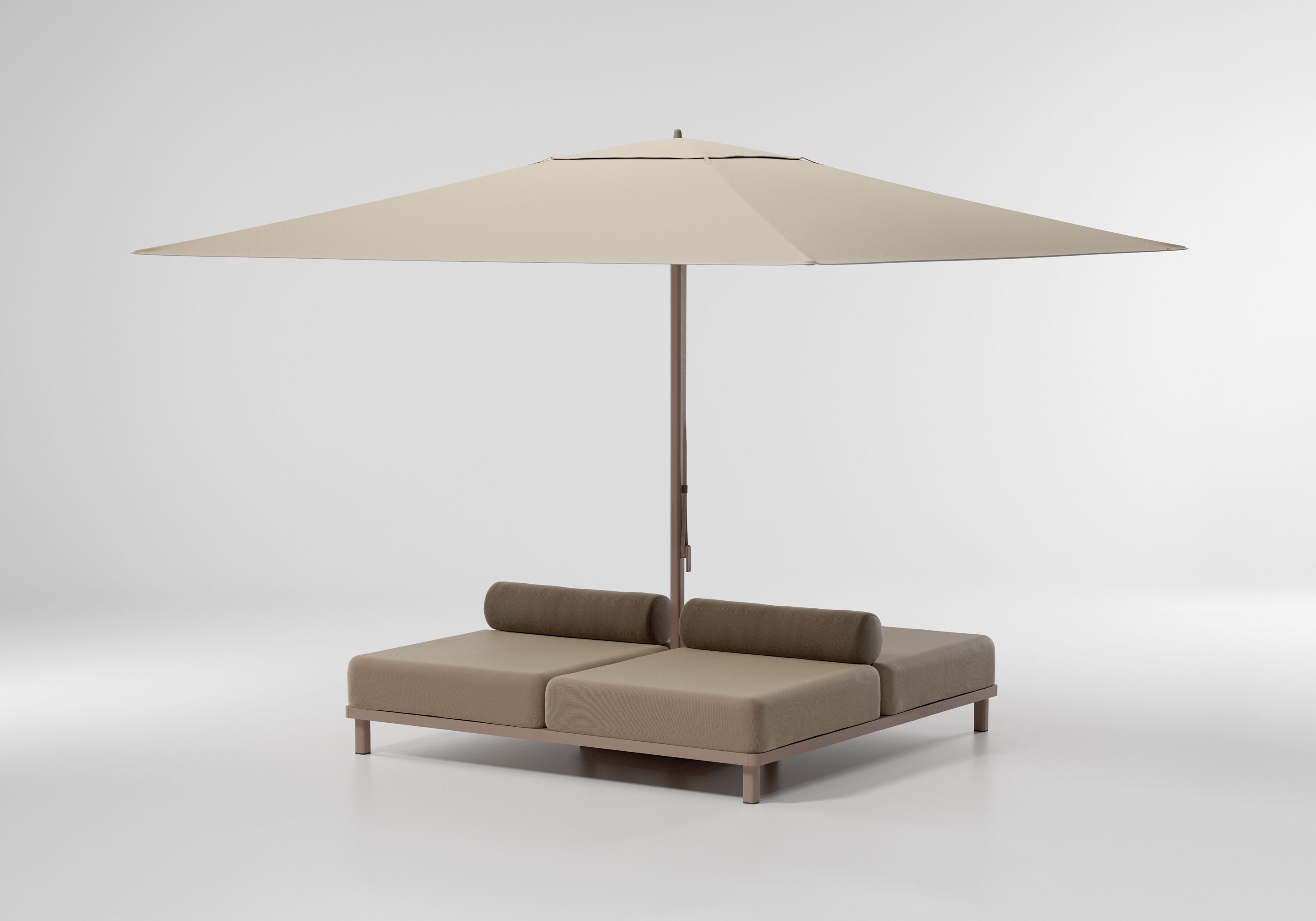 METEO L Square Garden umbrella By Kettal design Konstantin Grcic