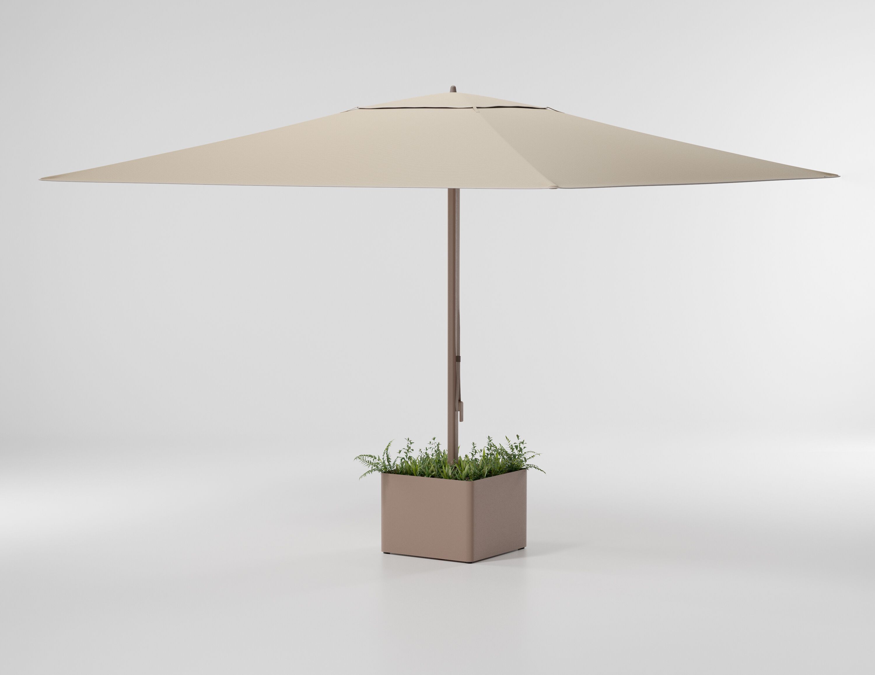 METEO L Square Garden umbrella By Kettal design Konstantin Grcic