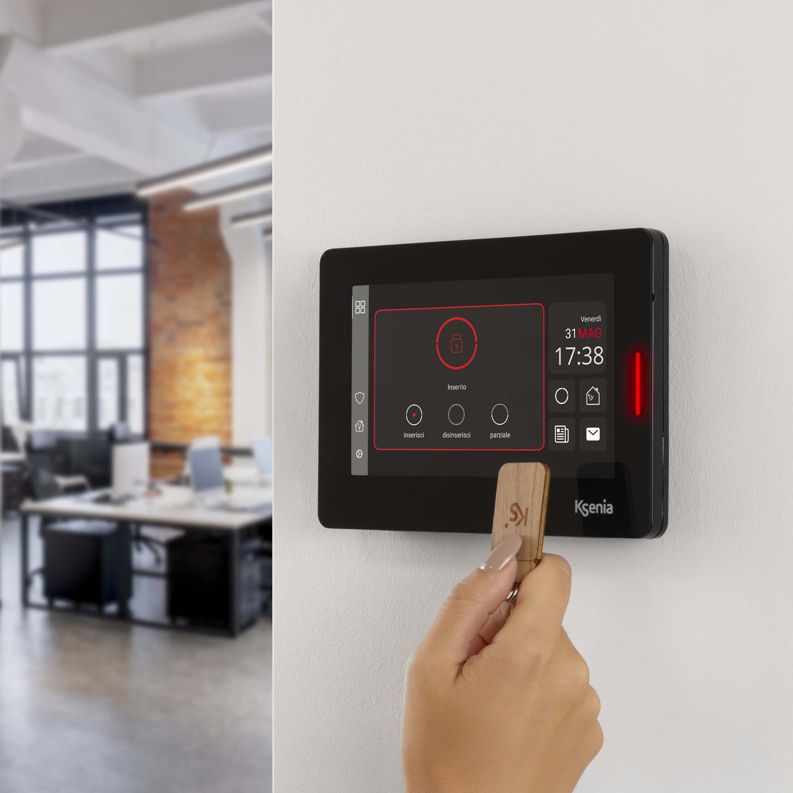 CREO-S by Ksenia Security - Tastiera touchscreen BUS per gestione della sicurezza - 4