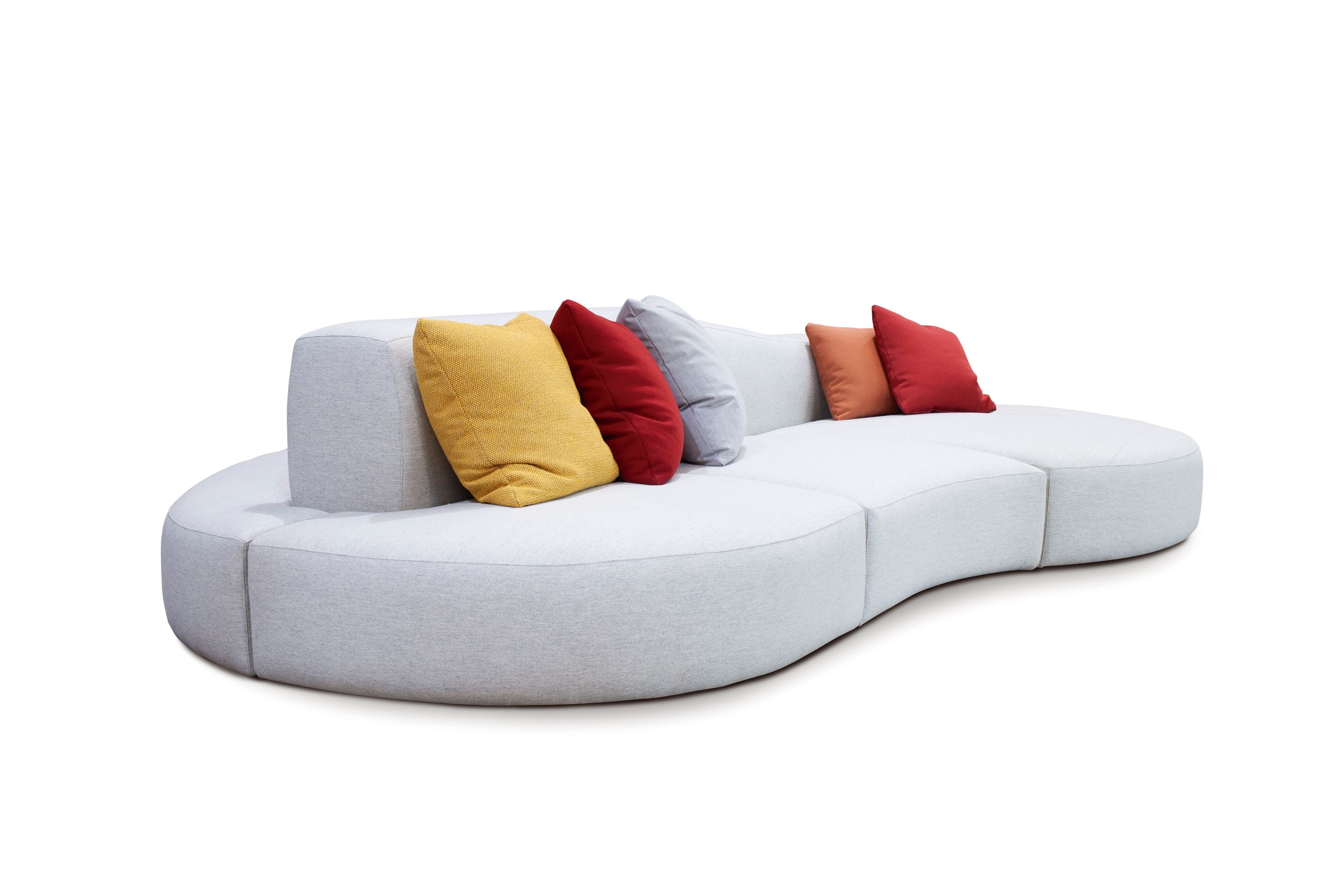 Sofá curvo de tela LAB ORGANIC By Crearte Collections