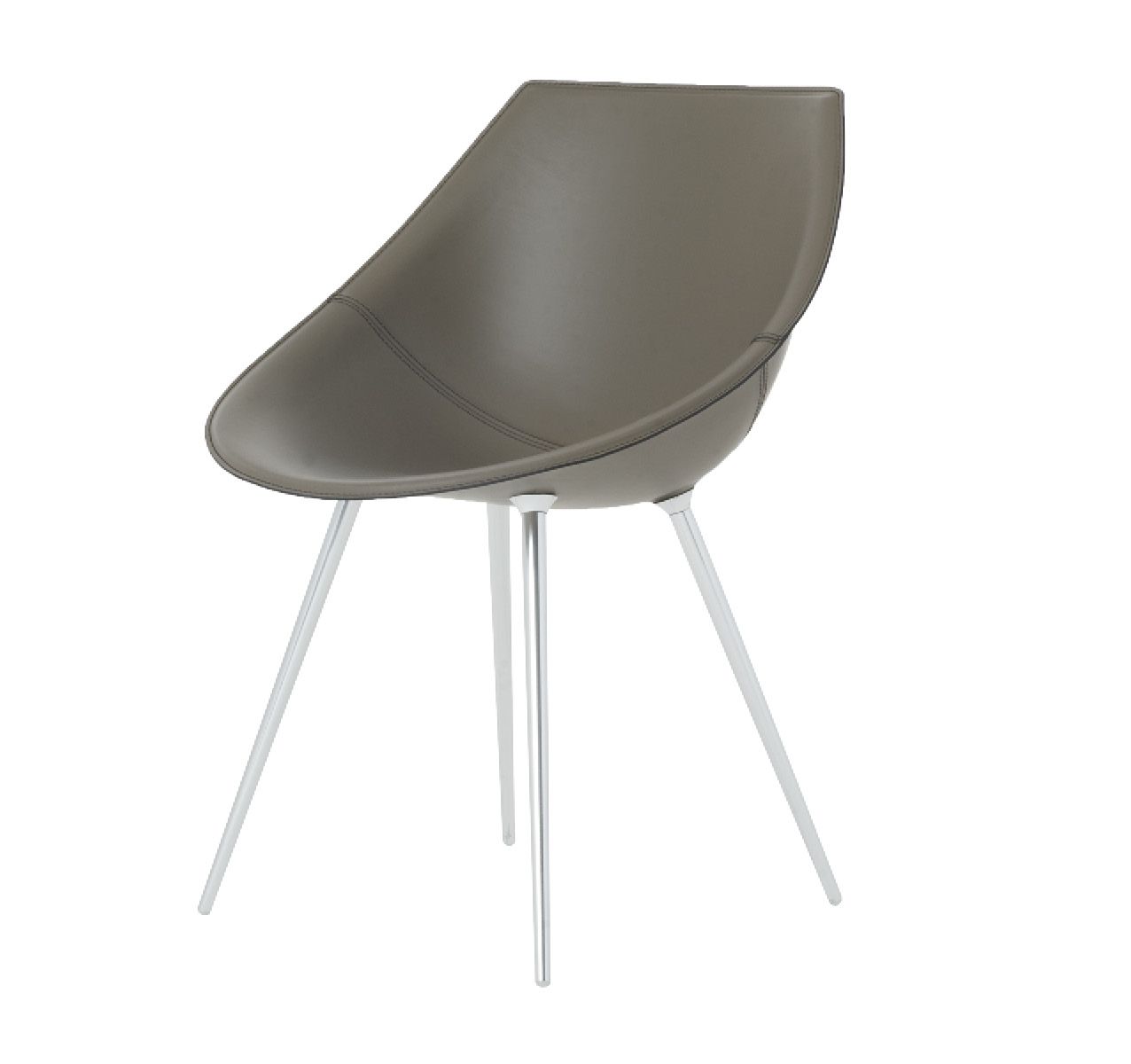 LAGÒ | Chaise en cuir tannée By Driade design Philippe Starck