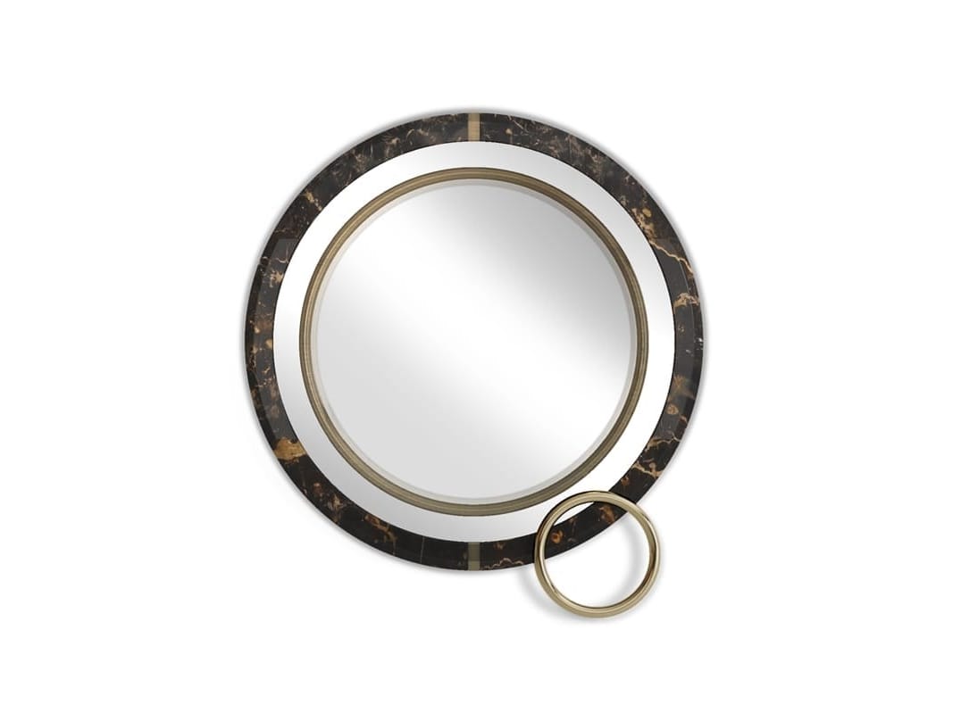 Round wallmounted mirror LAKEWOOD By Porustudio