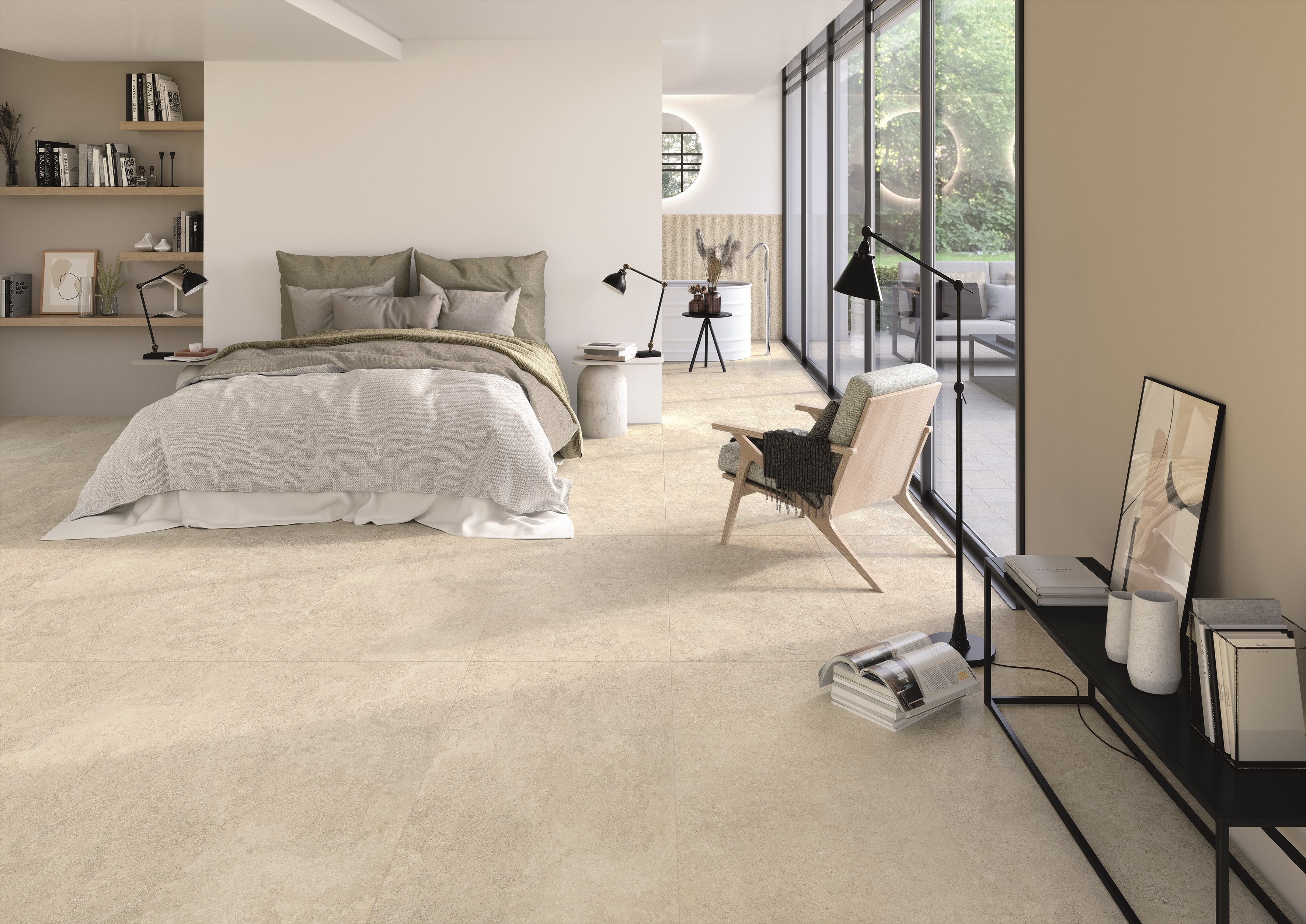 Porcelain stoneware wall/floor tiles with stone effect LANDSCAPE AVORIO ...