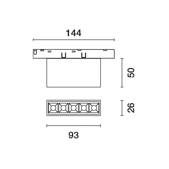 LASER BLADE XS GL PRO Ceiling lamp Laser Blade XS Collection By iGuzzini