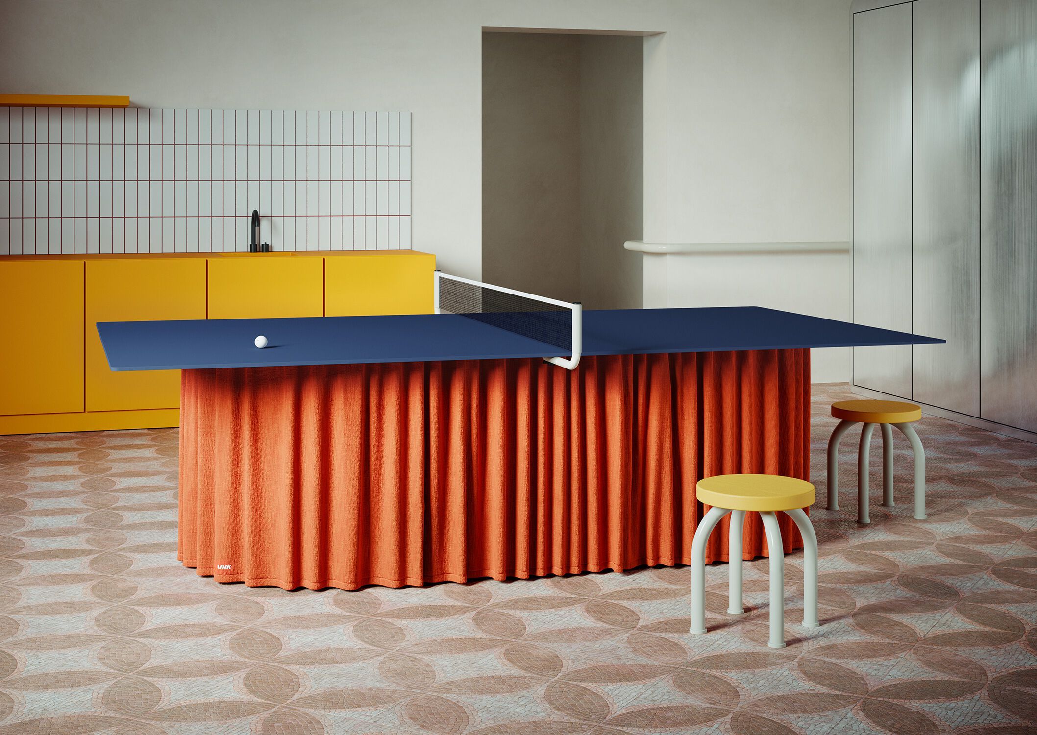 TENDINA by LAVA - Tavolo da ping pong in gres porcellanato e tessuto - 3