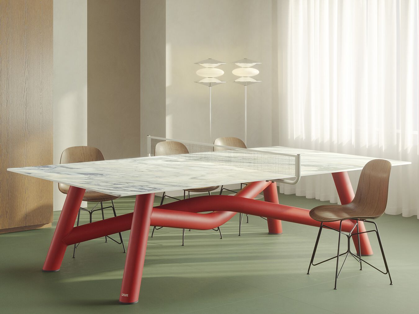 GAE by LAVA - Tavolo da ping pong in gres porcellanato e alluminio