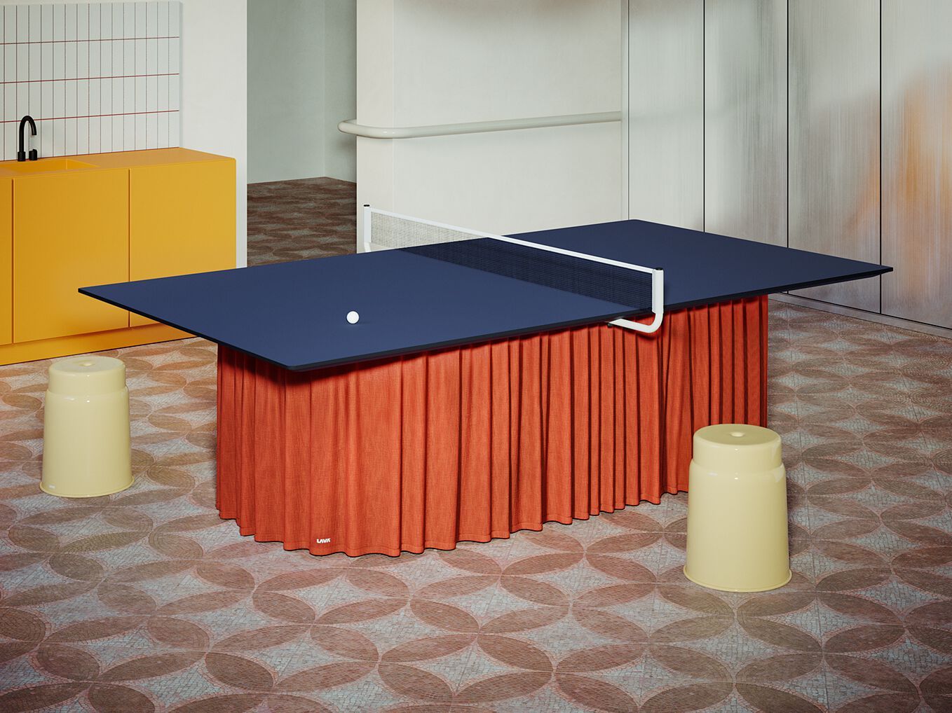 TENDINA by LAVA - Tavolo da ping pong in gres porcellanato e tessuto